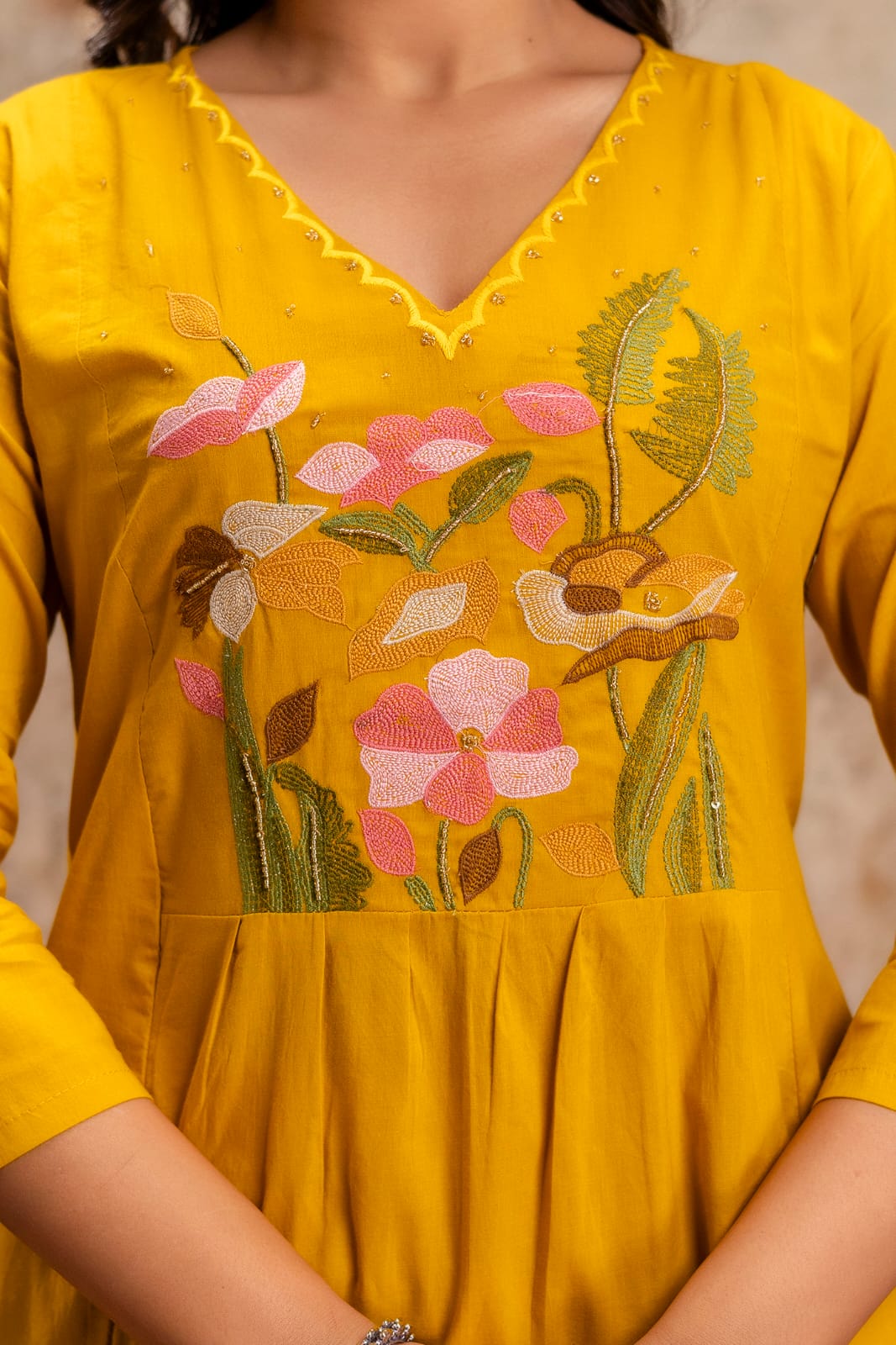 Naisha K 546 Cotton With Embroidered Kurti Pant And Dupatta Collection