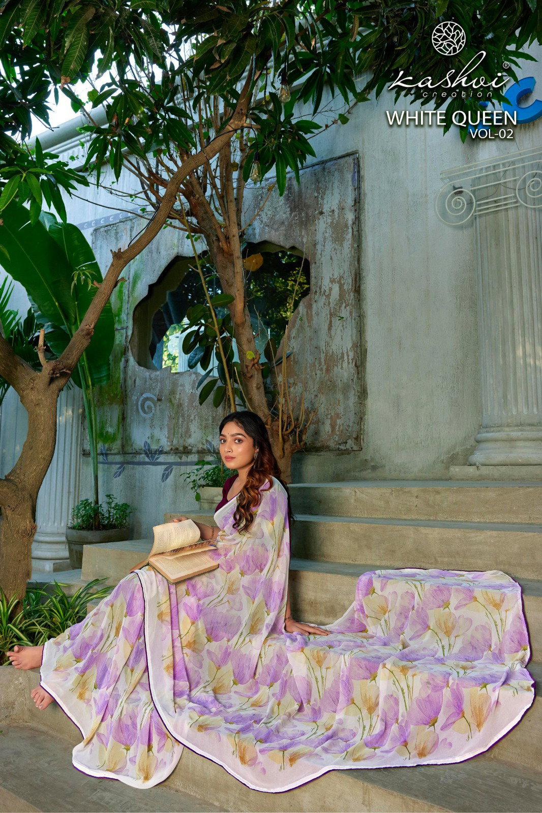 Kashvi White Queen Vol 2 Georgette Casual Wear Saree Collection