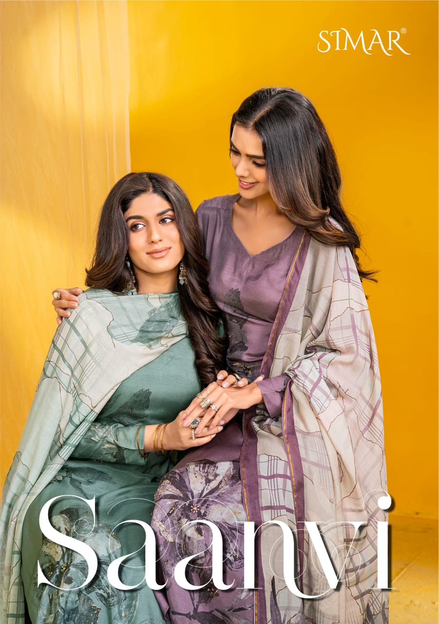 Glossy Simar Saanvi Viscose Muslin Digital Printed Salwar Kameez