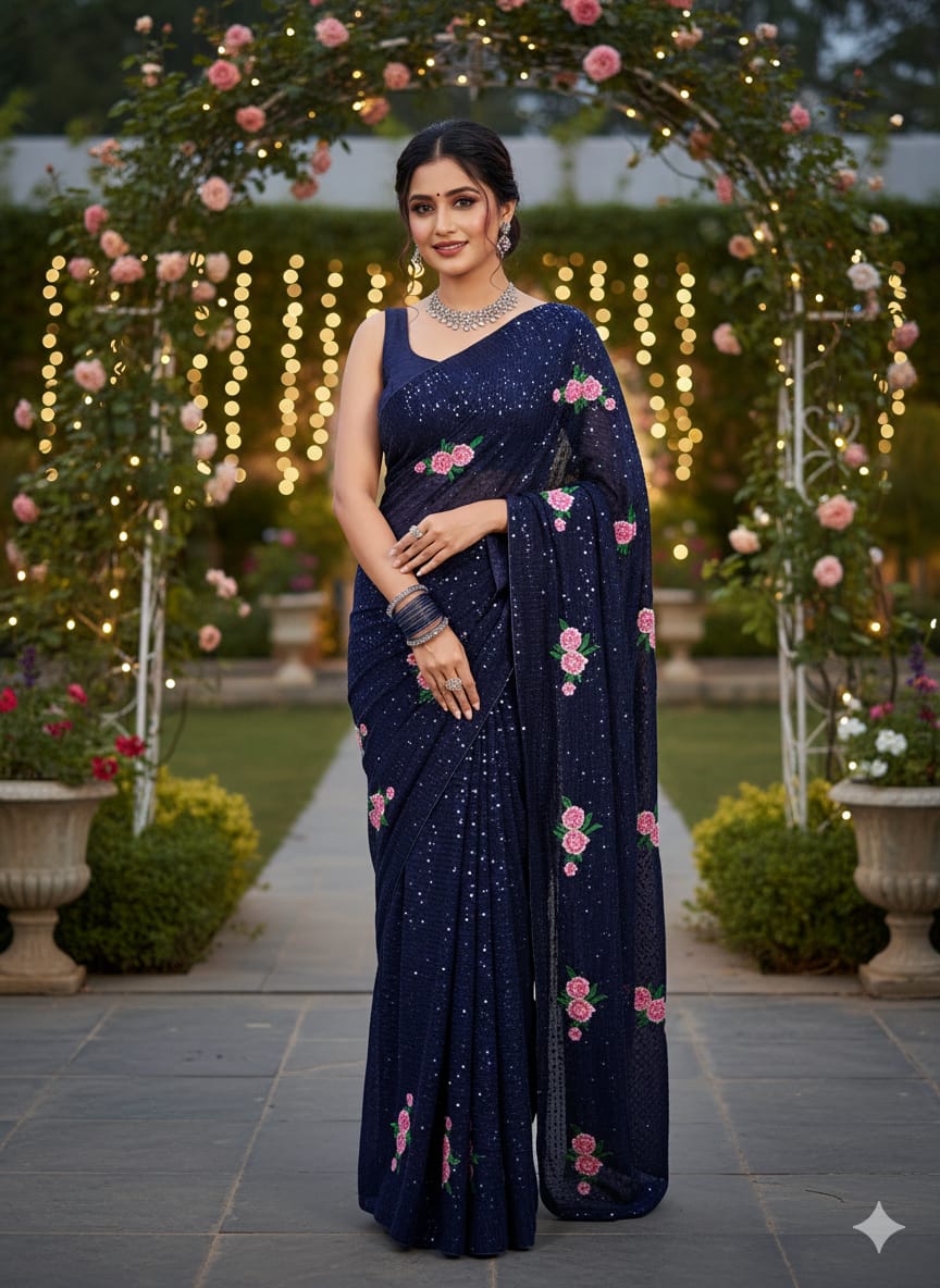 KC 57 Presenting You Most Beautiful Seqwance Saree Collection