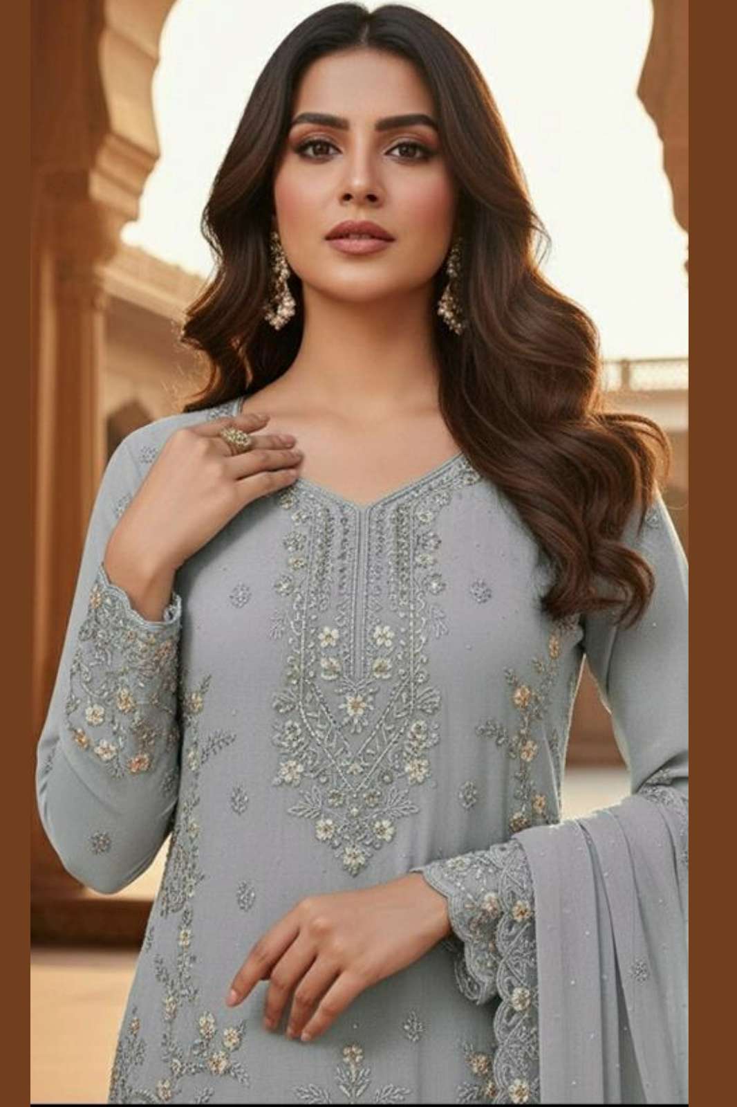 Hoor Tex Hf 493 A to D Heavy Georgette Designer Pakistani Salwar Suit Collection 