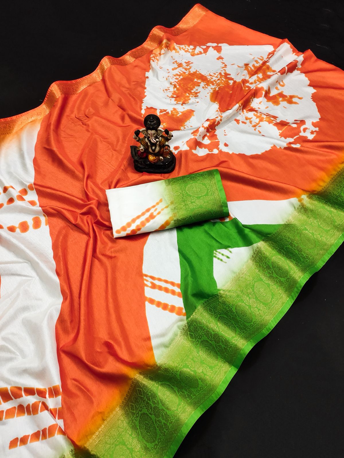 Lekha VC Tiranga Soft Dola Silk Saree For Special Republic Day