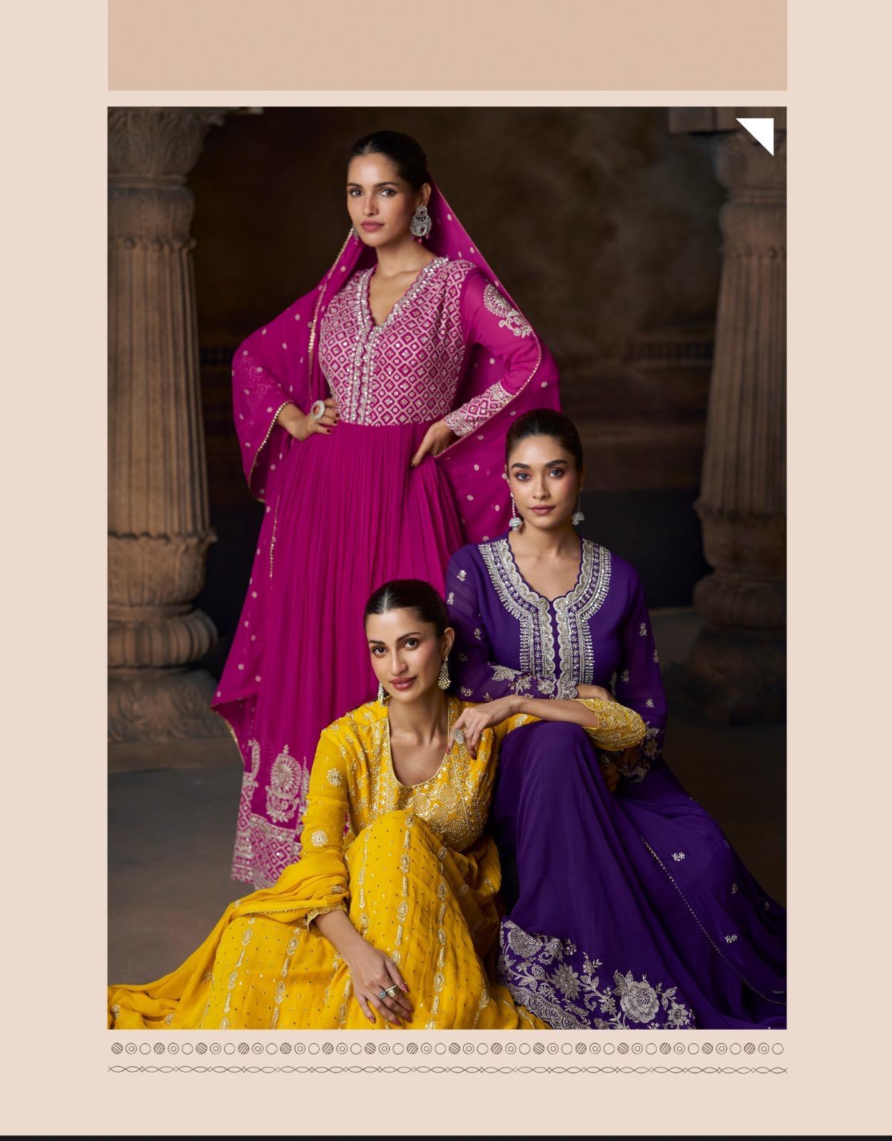 Sayuri Saadgi Real Georgette Trendy Look Gown With Dupatta