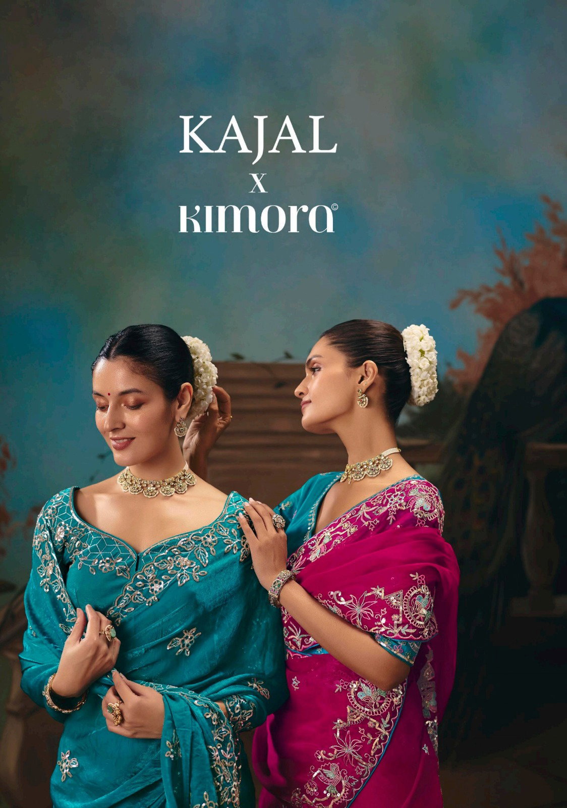 Kimora Kajal 18 Pure Fancy Hand Work Border Wedding Wear Saree