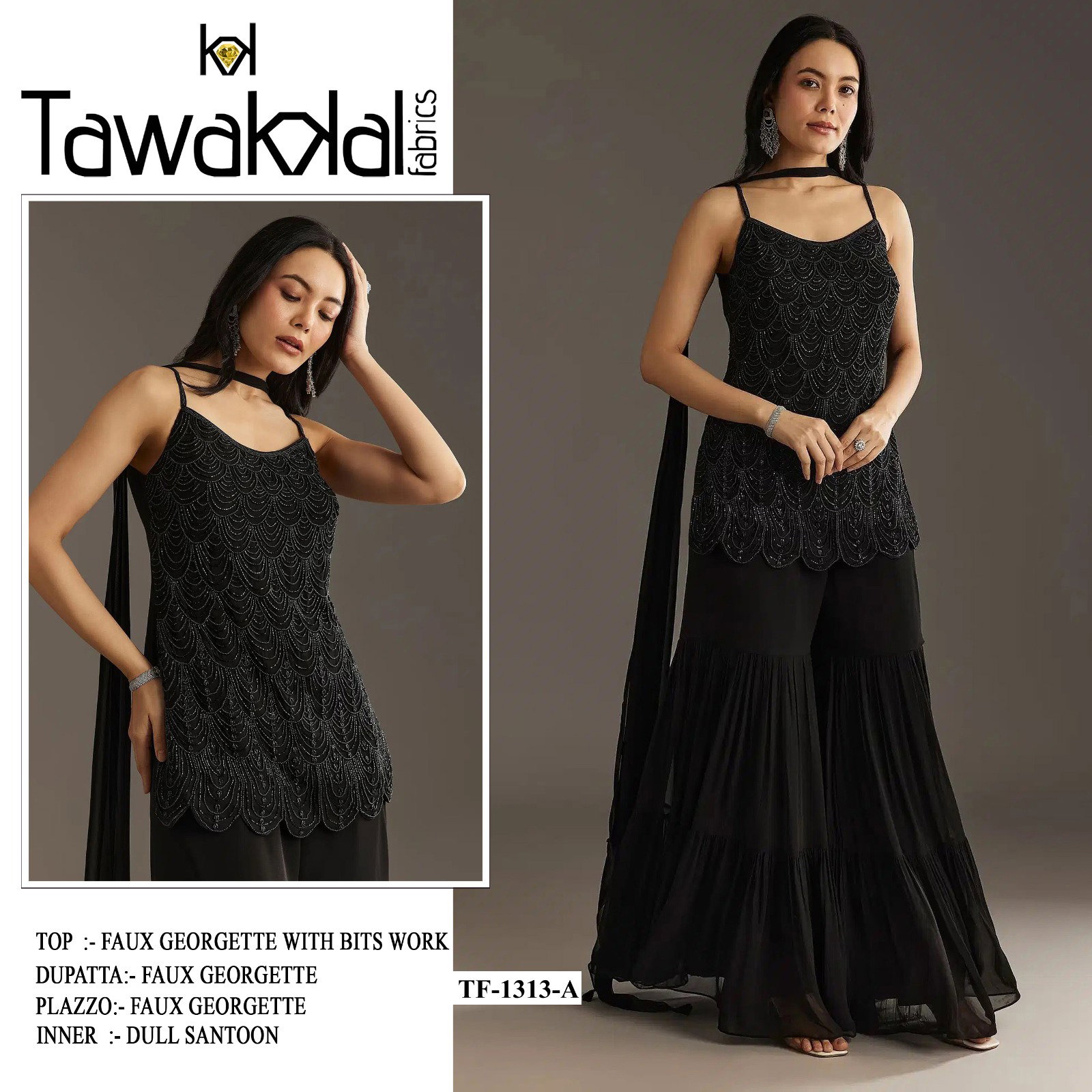 Tawakkal 1313 Heavy Faux Georgette Pakistani Dress Collection