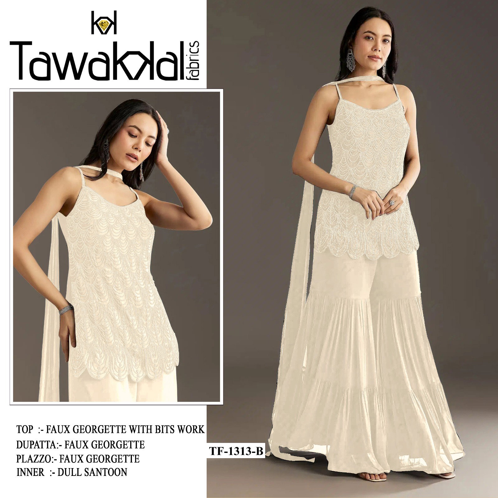 Tawakkal 1313 Heavy Faux Georgette Pakistani Dress Collection
