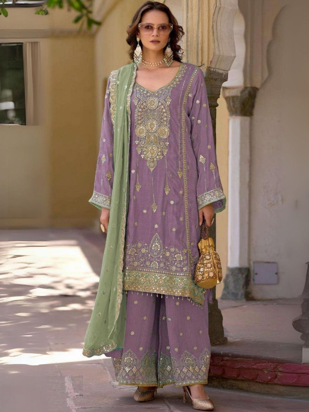 Tf 1311 Heavy Chinnon Silk Pakistani Dress Collection