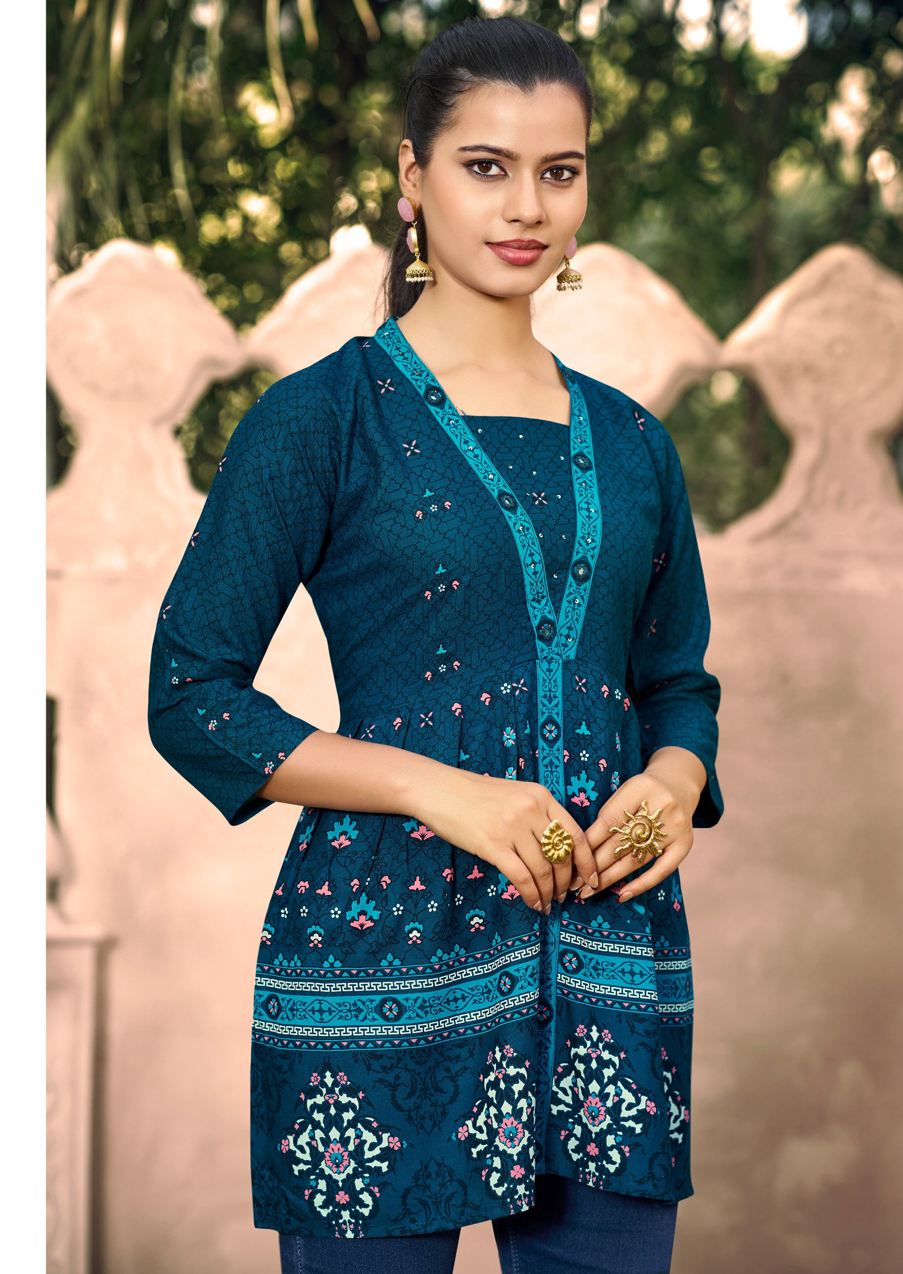Shreen Kurti Vol 1 Rayon Print Short Top Collection 