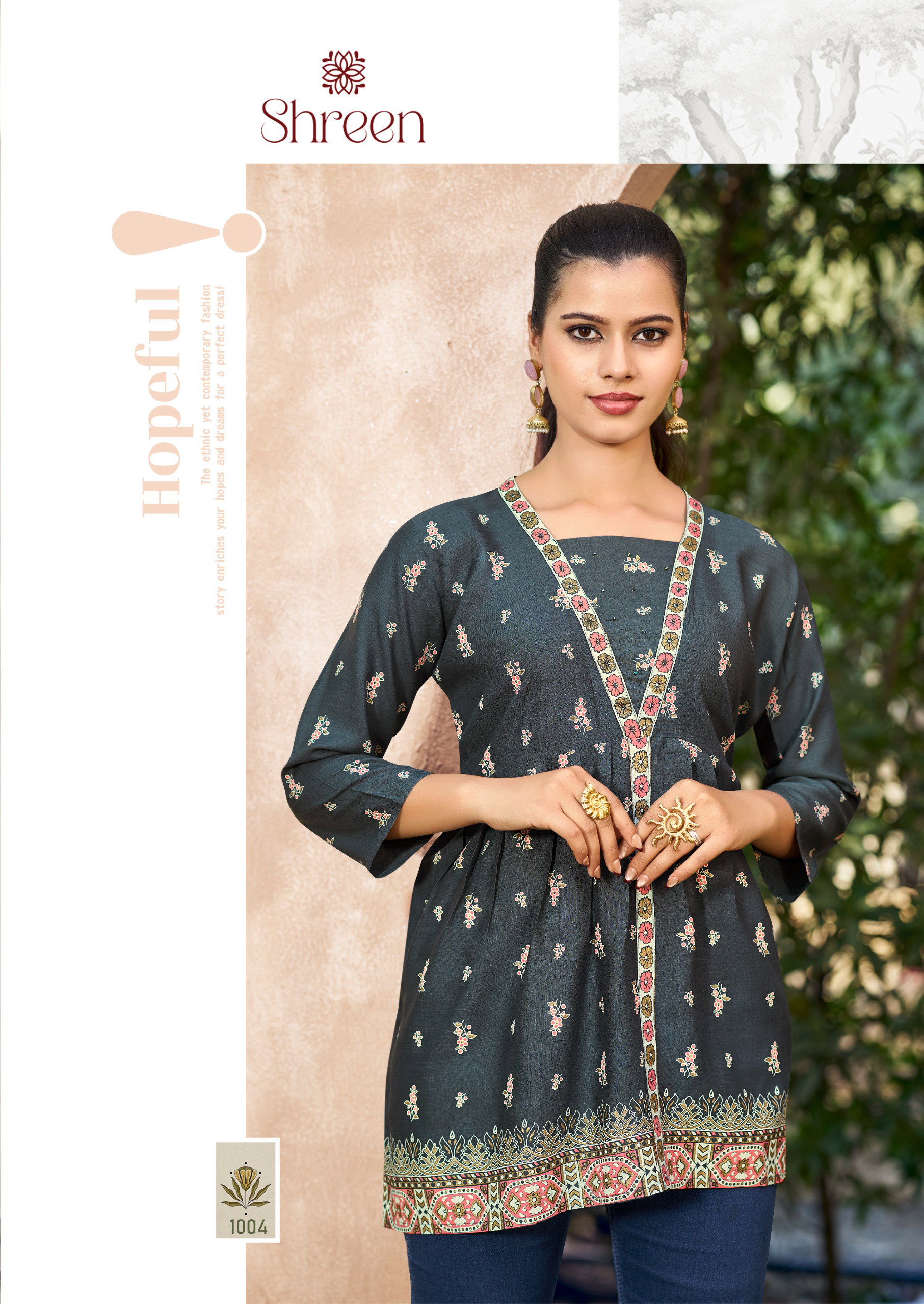 Shreen Kurti Vol 1 Rayon Print Short Top Collection 