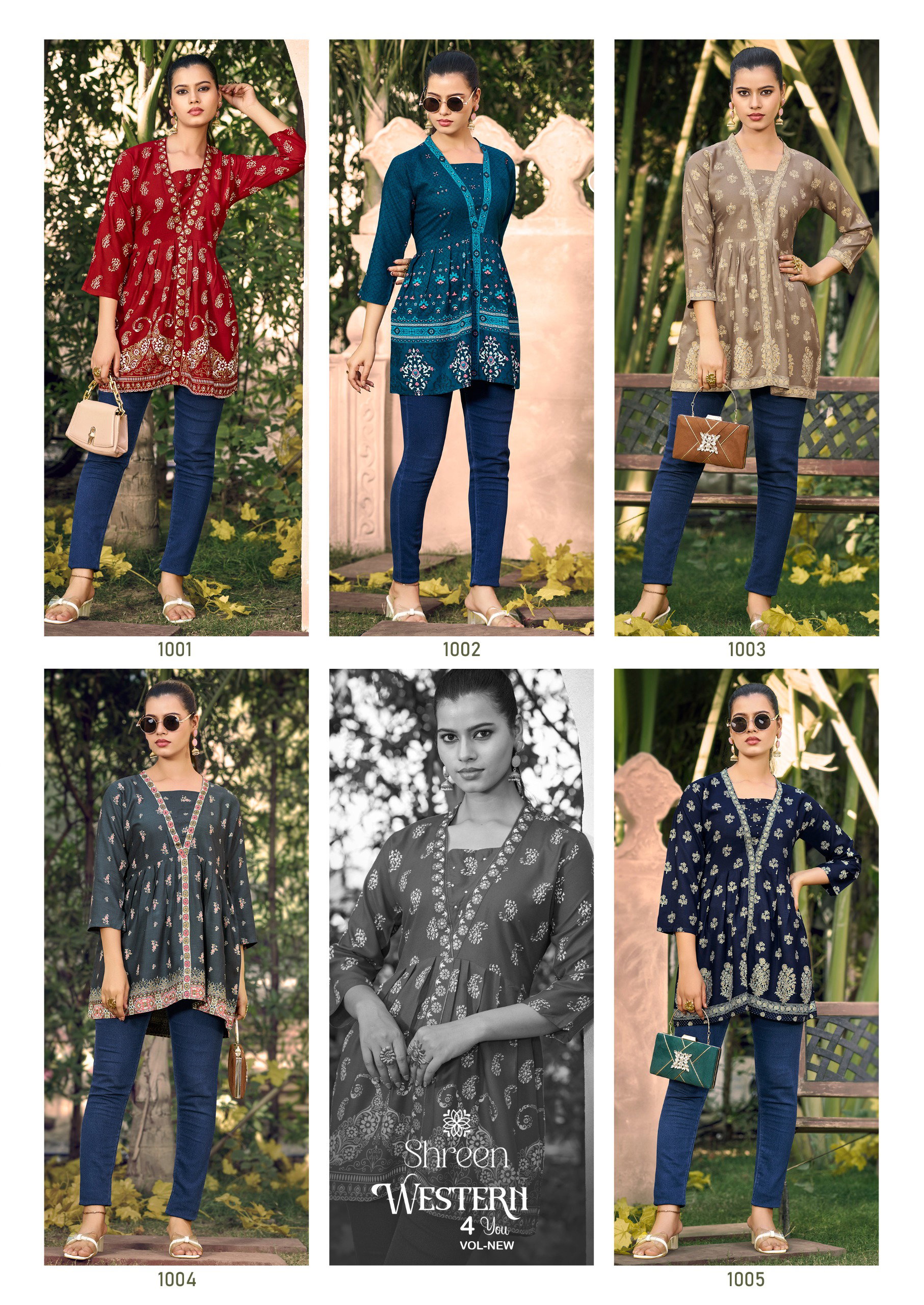 Shreen Kurti Vol 1 Rayon Print Short Top Collection 