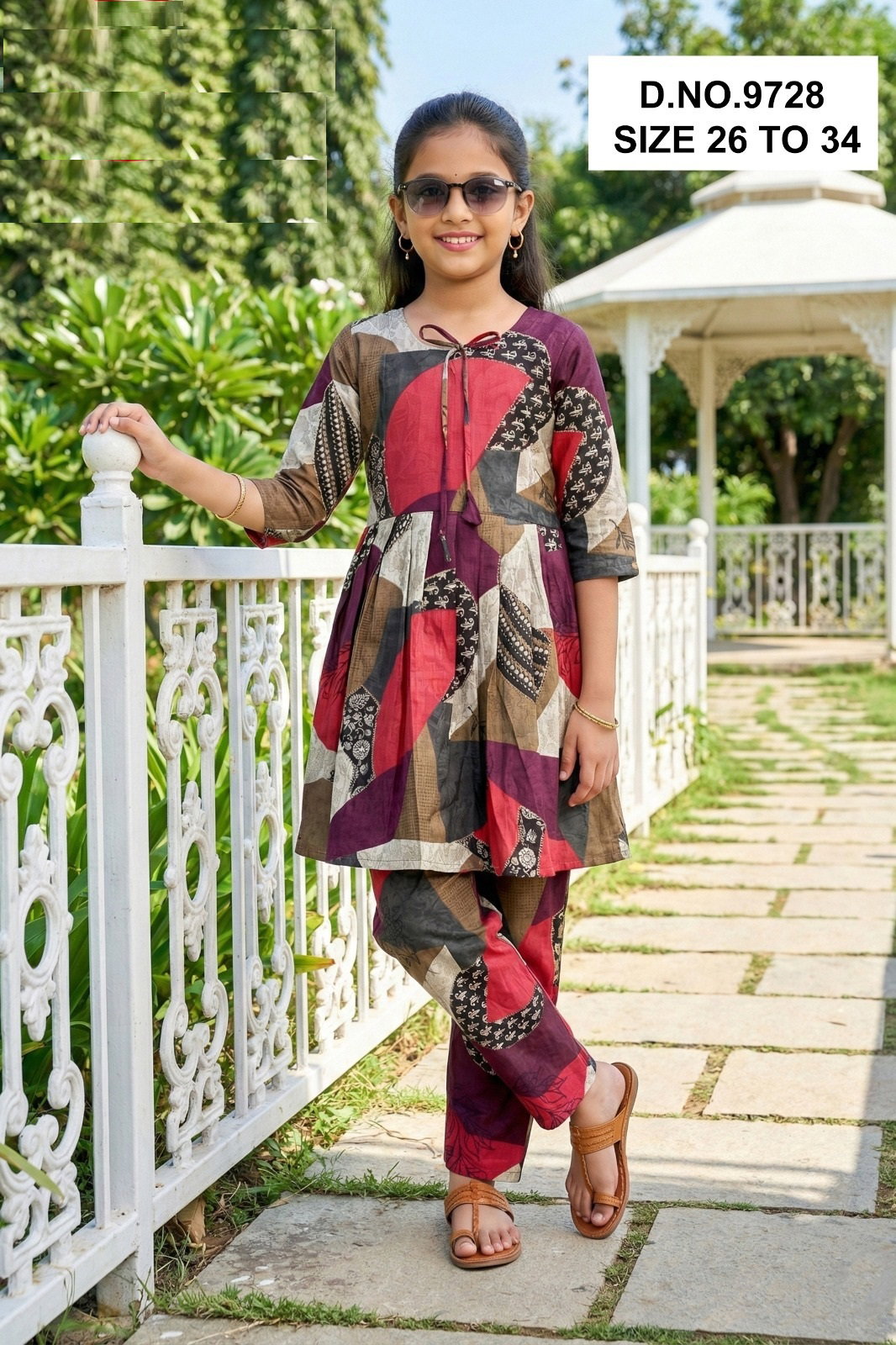 Ramana Co Ord Set 9728 Vatican Discharge Printed Western Collection