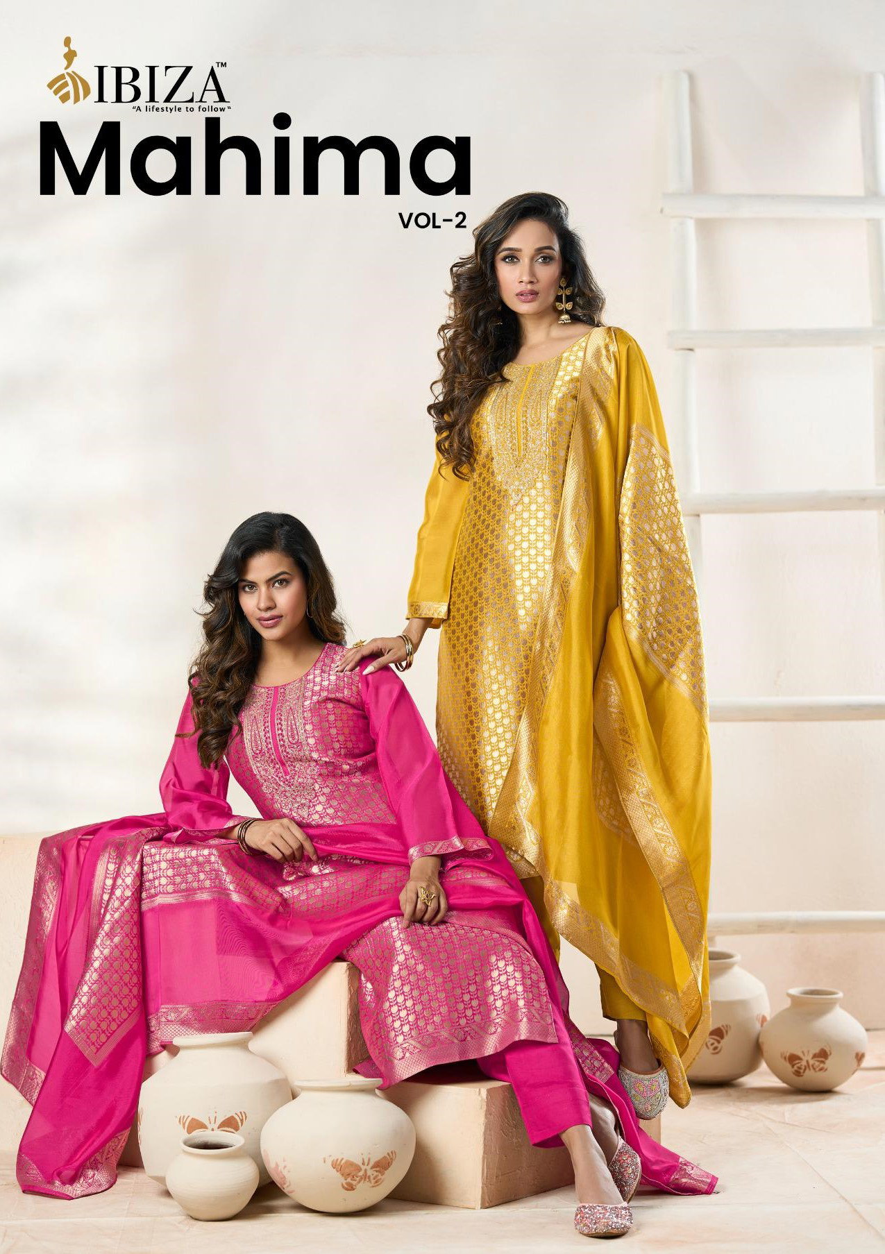 Ibiza Mahima Vol 2 Banglory Silk With Embroidery Work Salwar Kameez