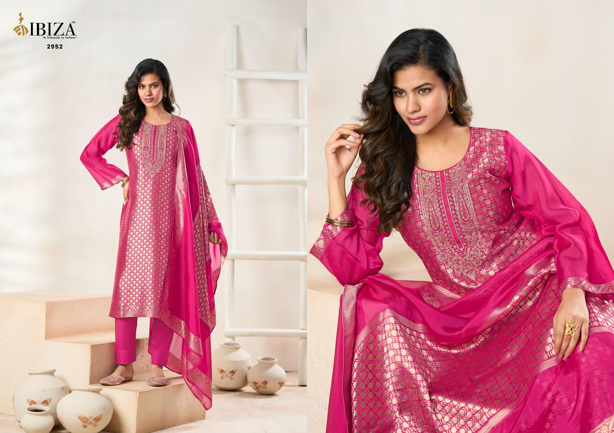 Ibiza Mahima Vol 2 Banglory Silk With Embroidery Work Salwar Kameez