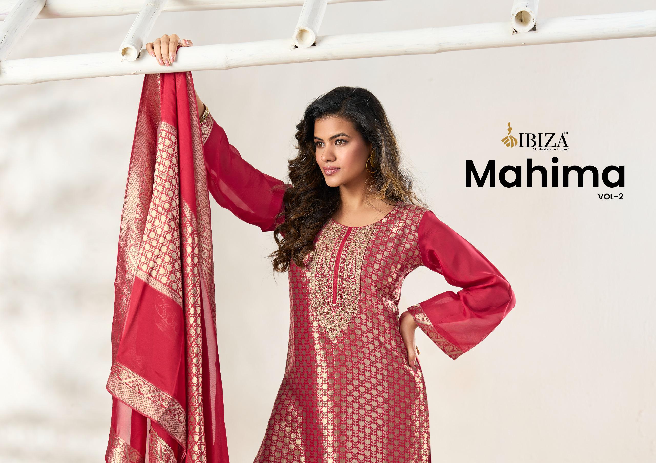 Ibiza Mahima Vol 2 Banglory Silk With Embroidery Work Salwar Kameez