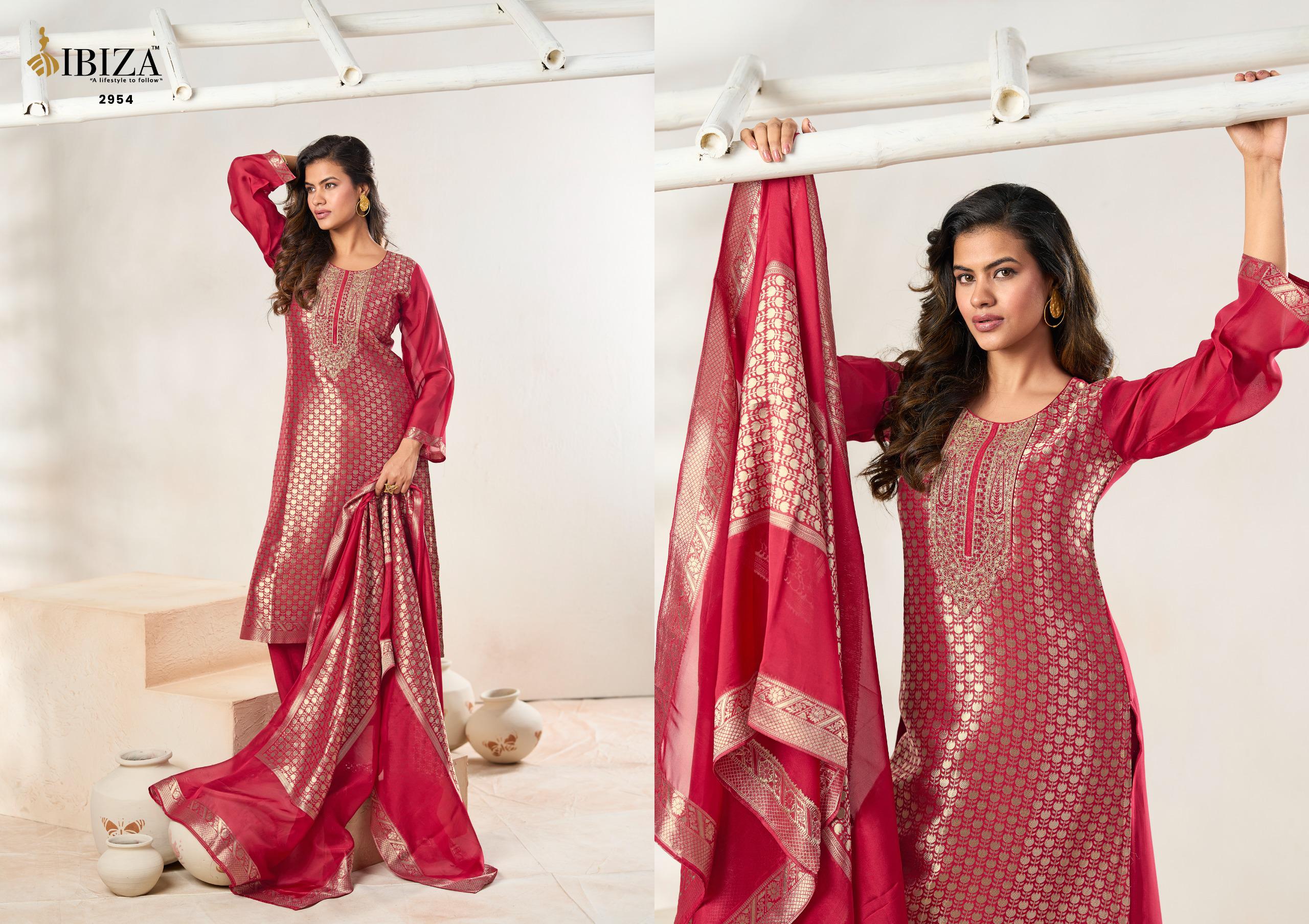 Ibiza Mahima Vol 2 Banglory Silk With Embroidery Work Salwar Kameez