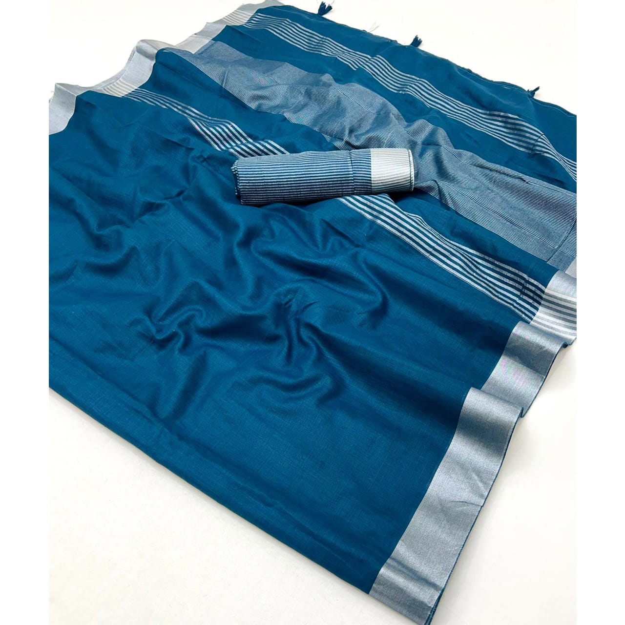 Scwt Linen B Linen Woven Crafted Fancy Saree Collection