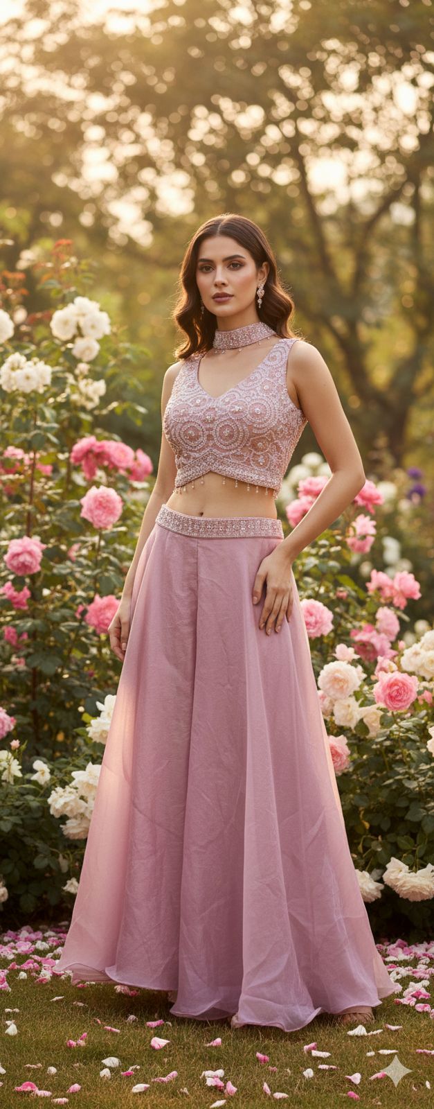 Naisha K 559 Jimmy Choo With Beads Work Top Plazzo And Dupatta Collection