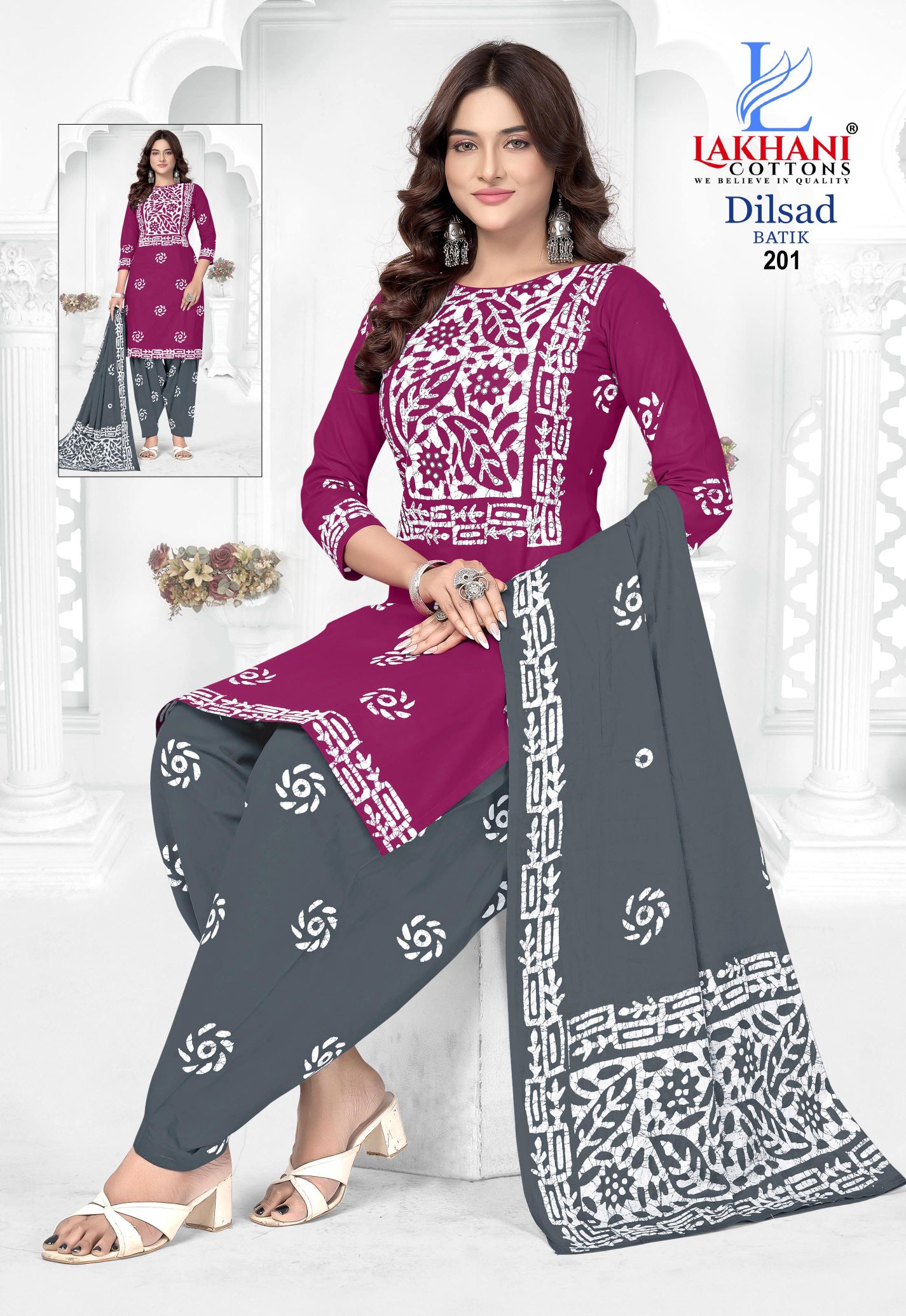 Lakhani Dilsad Batik Vol 02 Cotton Printed Daily Wear Dress Material