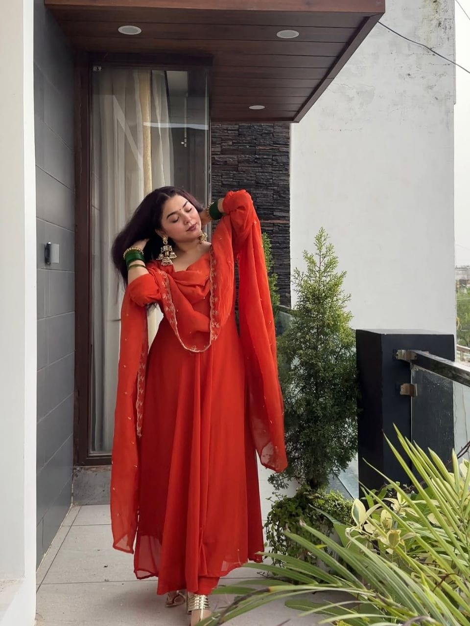 Yc 182 Kathai Anarkali Top bottom dupatta Collection
