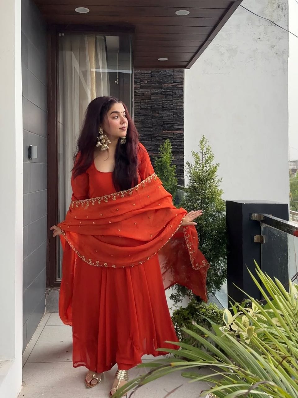 Yc 182 Kathai Anarkali Top bottom dupatta Collection