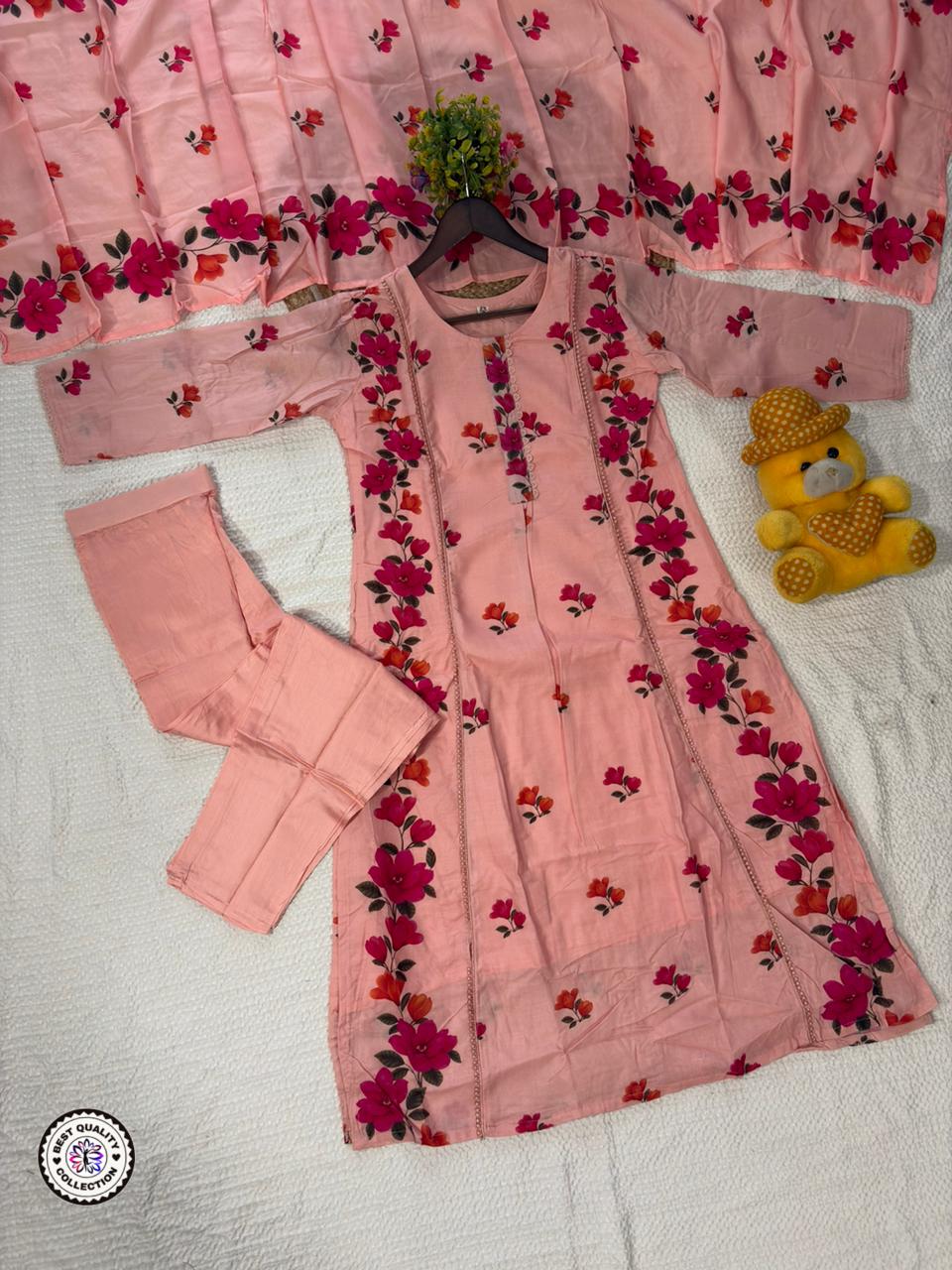 Lekha KL 4089 Cotton Printed Kurti Bottom With Dupatta