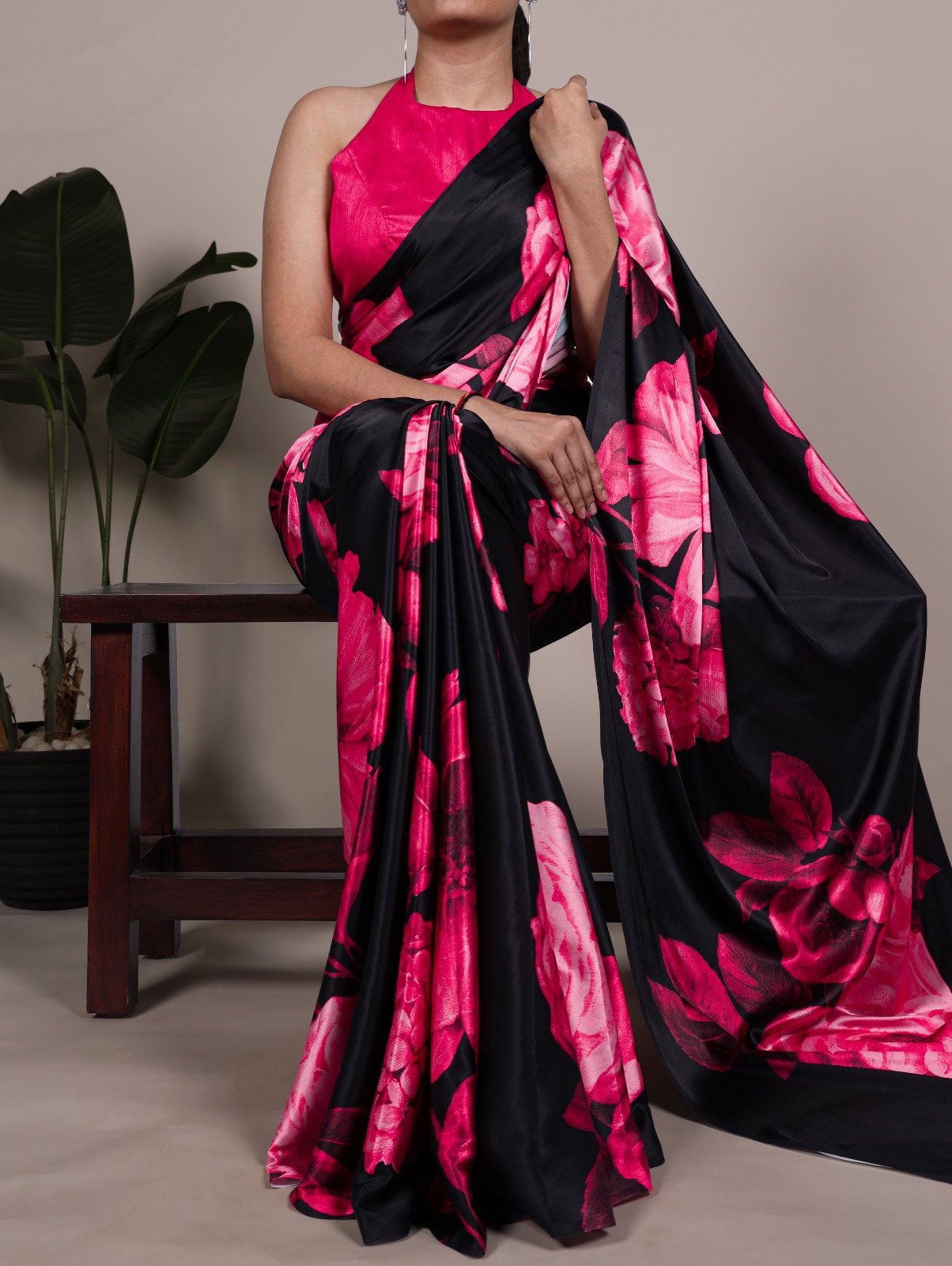lekha YF 7027 Satin Silk Floral Printed Beautiful Saree Collection