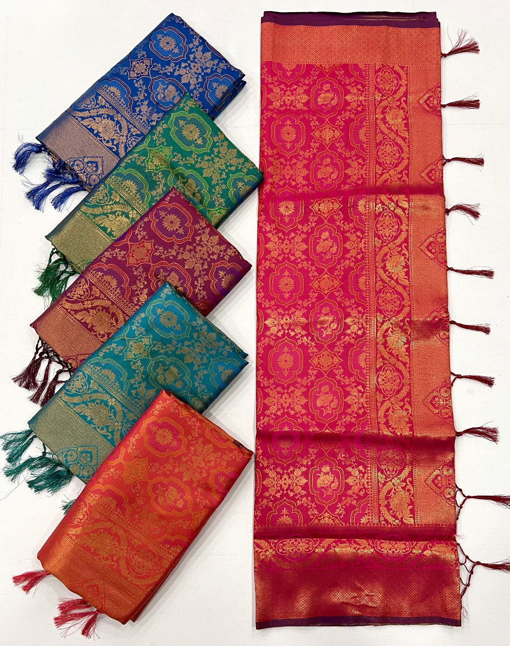 Rajbeer Kalaa Ruby Handoom Weaving Silk Saree Collection 