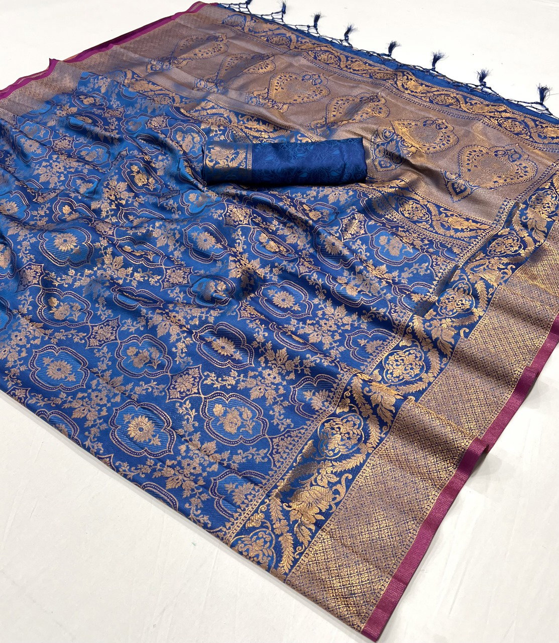 Rajbeer Kalaa Ruby Handoom Weaving Silk Saree Collection 
