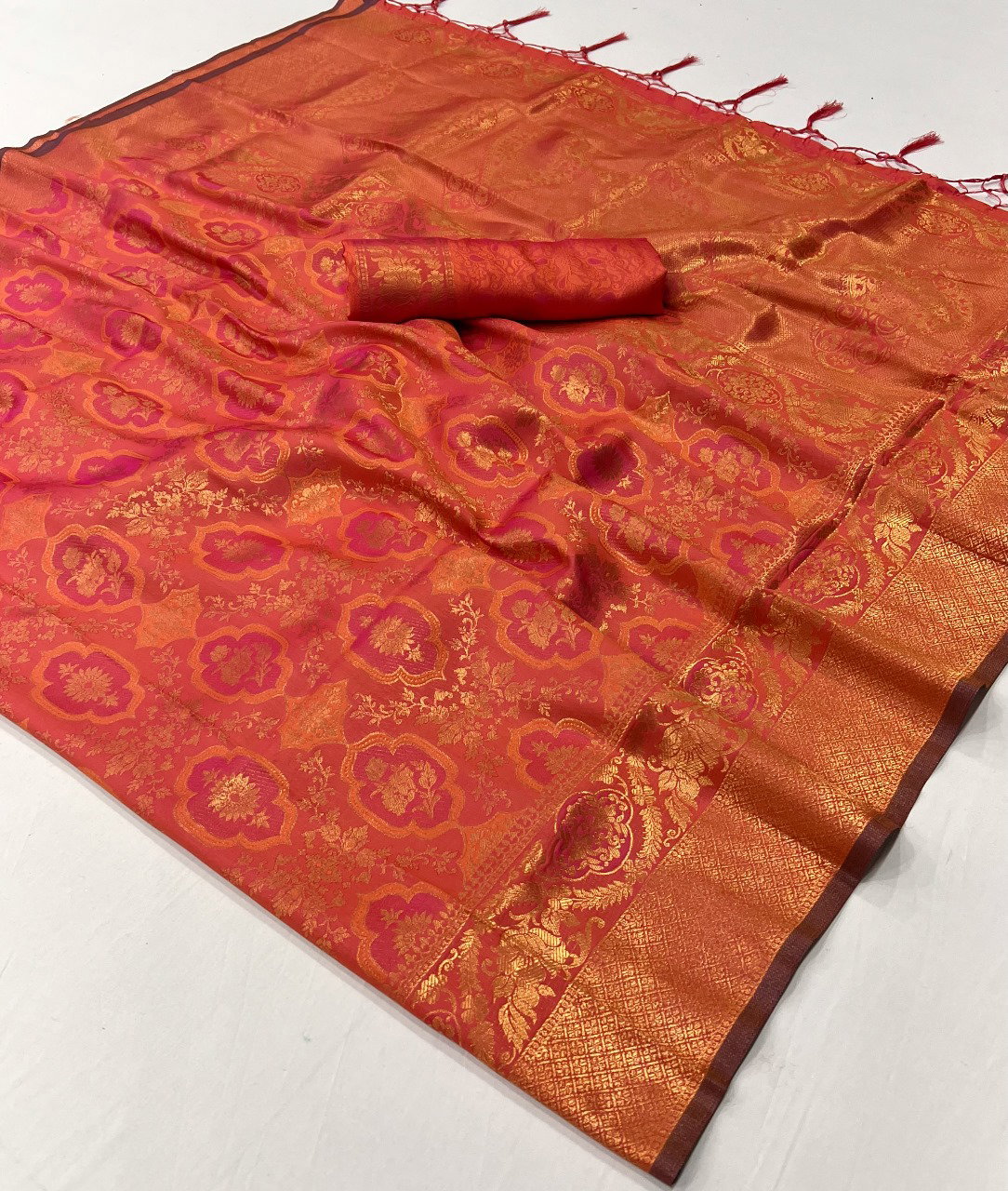 Rajbeer Kalaa Ruby Handoom Weaving Silk Saree Collection 