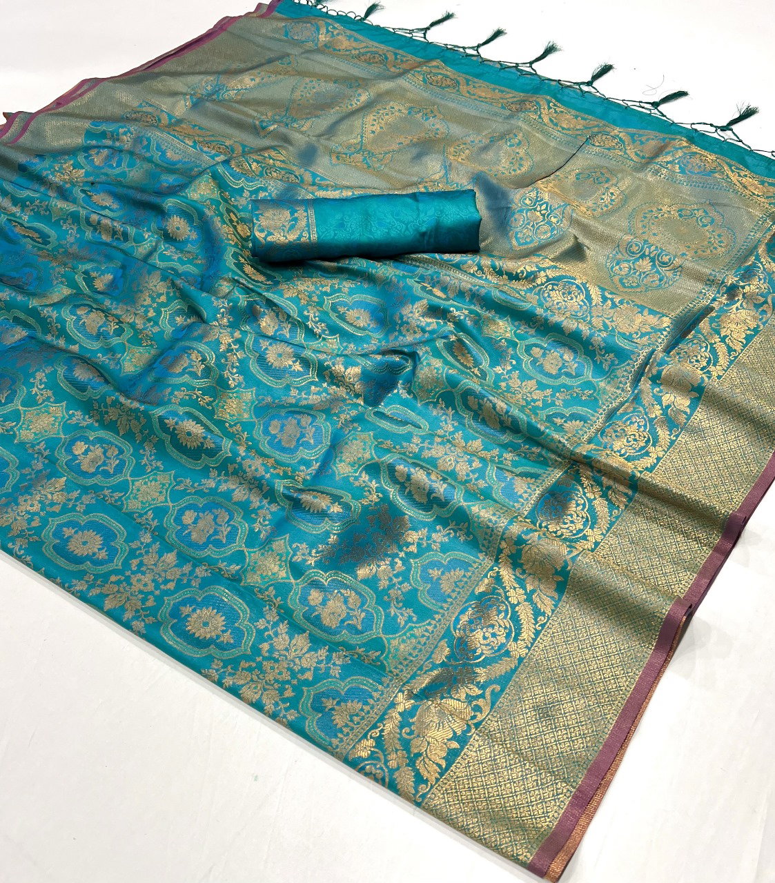 Rajbeer Kalaa Ruby Handoom Weaving Silk Saree Collection 