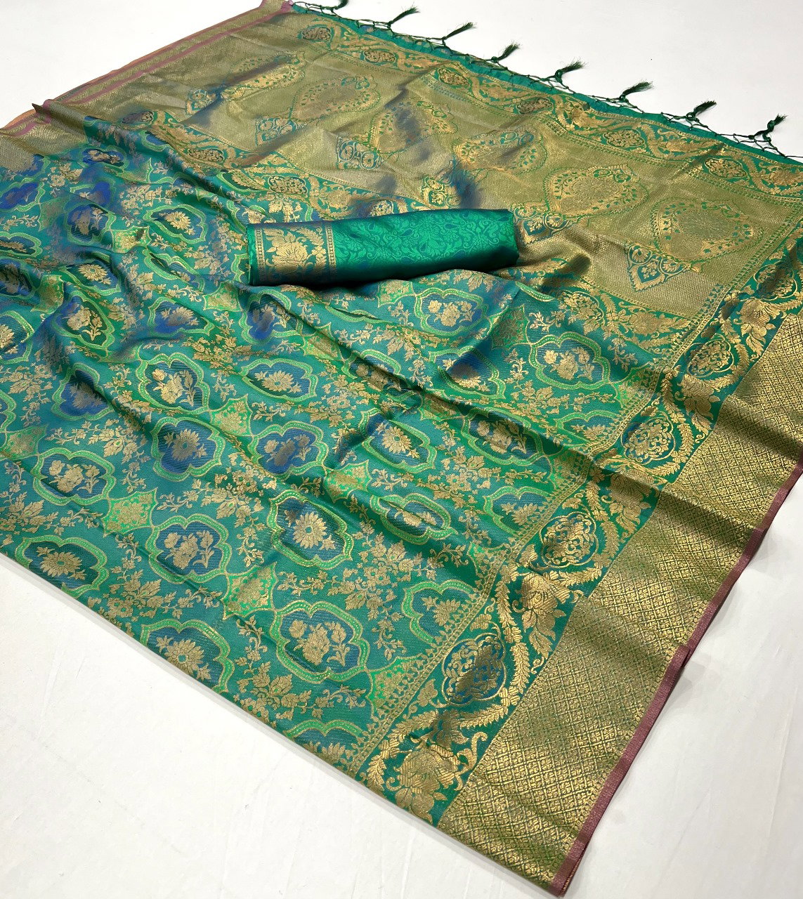 Rajbeer Kalaa Ruby Handoom Weaving Silk Saree Collection 