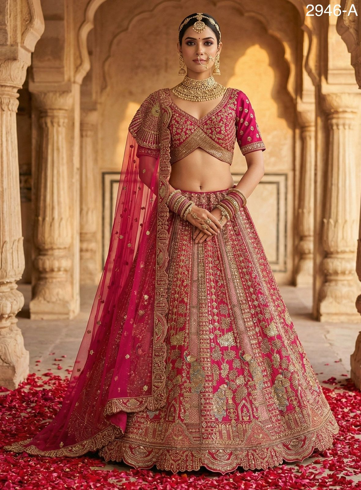 Anjani 2946 Bridal Lehenga Choli with Bridal Dupatta Collection 