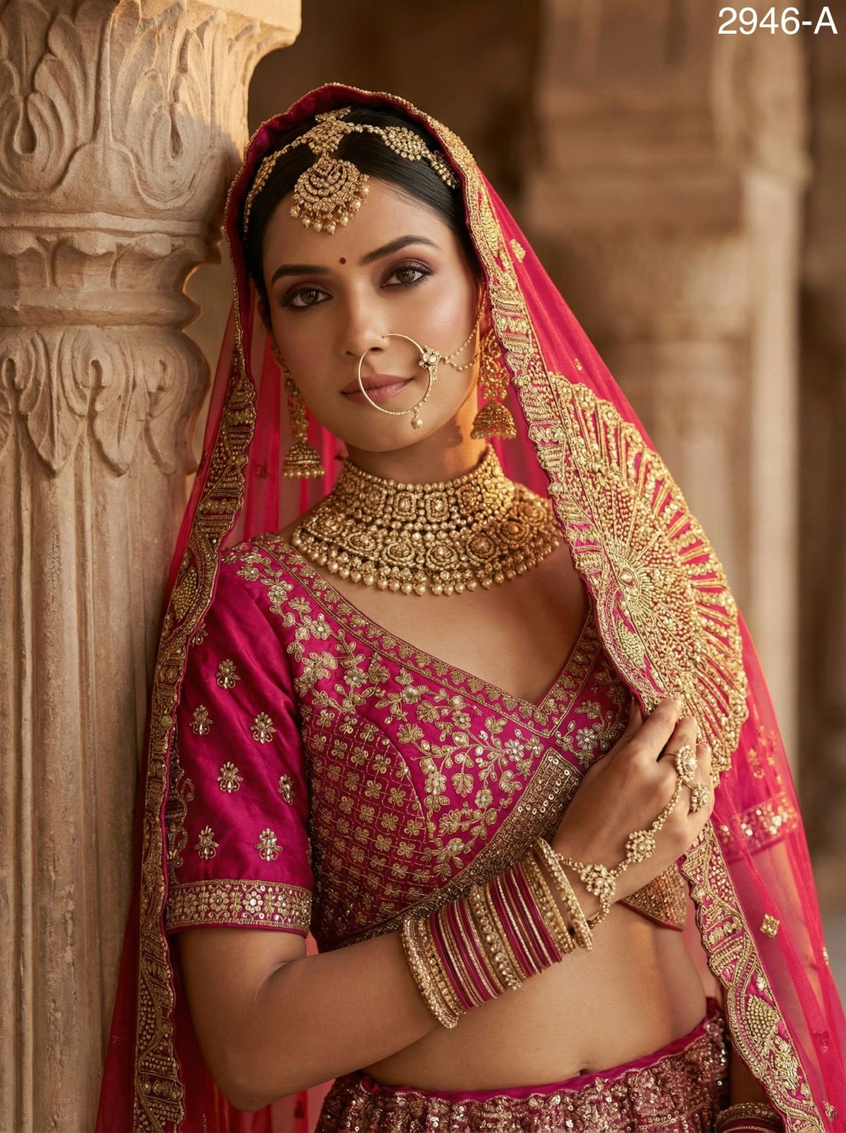 Anjani 2946 Bridal Lehenga Choli with Bridal Dupatta Collection 