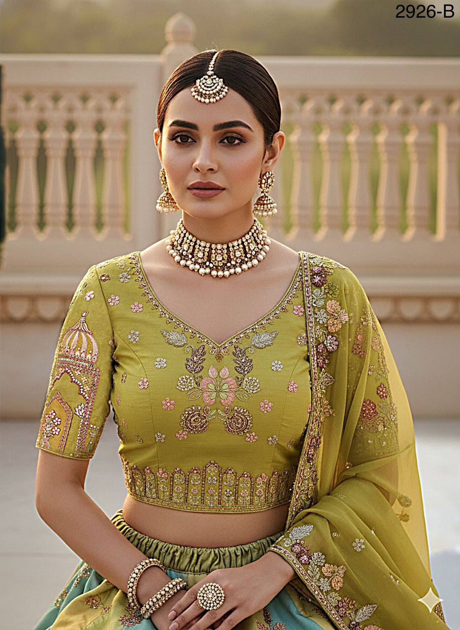 Anjani 2926 Crafted Embroidered Patch Work Lehenga Choli Collection 