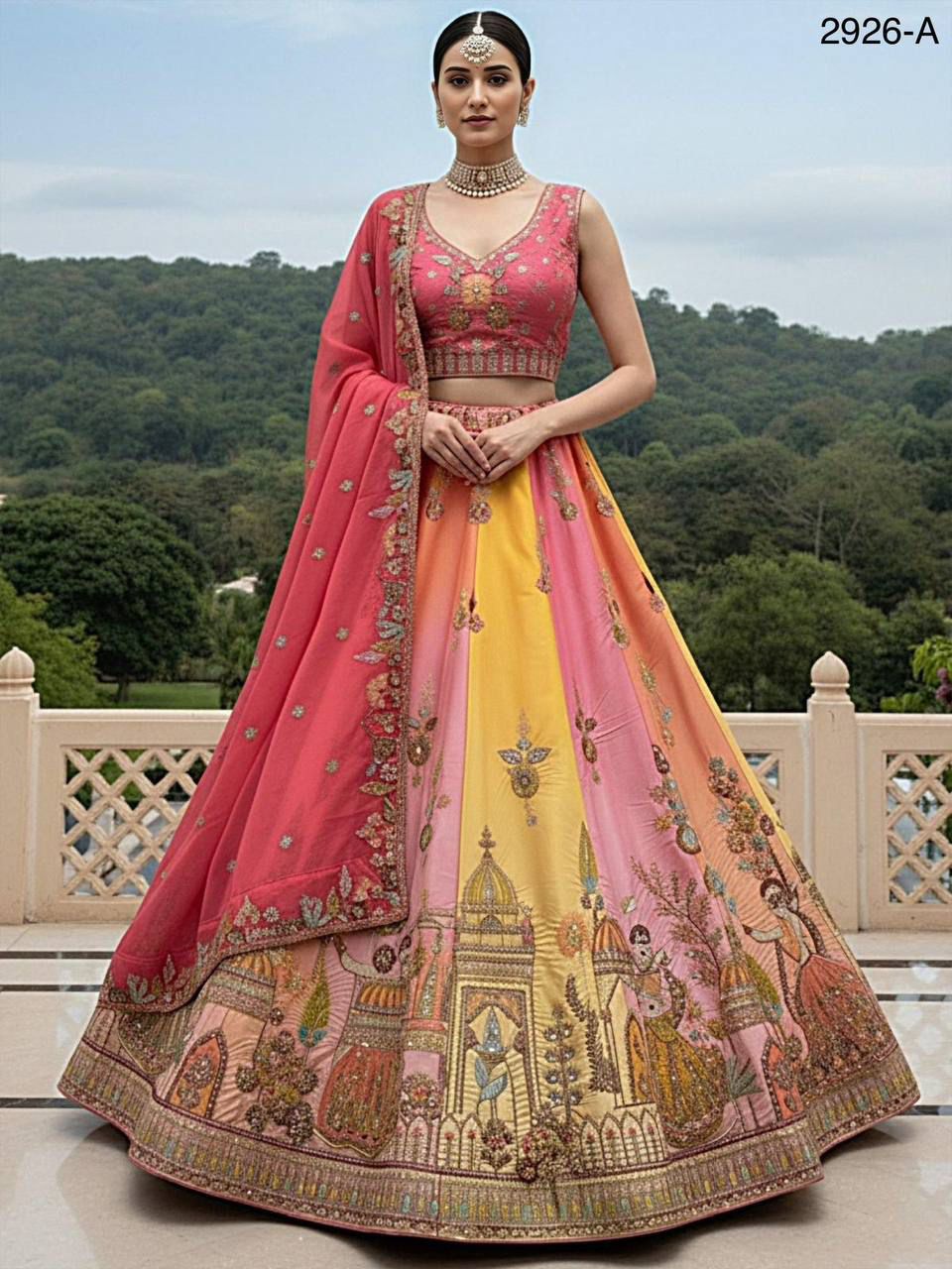Anjani 2926 Crafted Embroidered Patch Work Lehenga Choli Collection 
