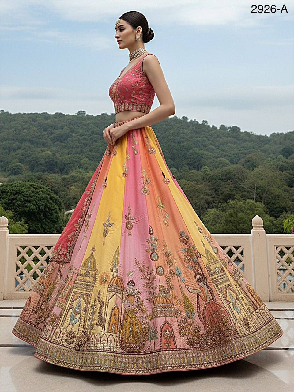 Anjani 2926 Crafted Embroidered Patch Work Lehenga Choli Collection 