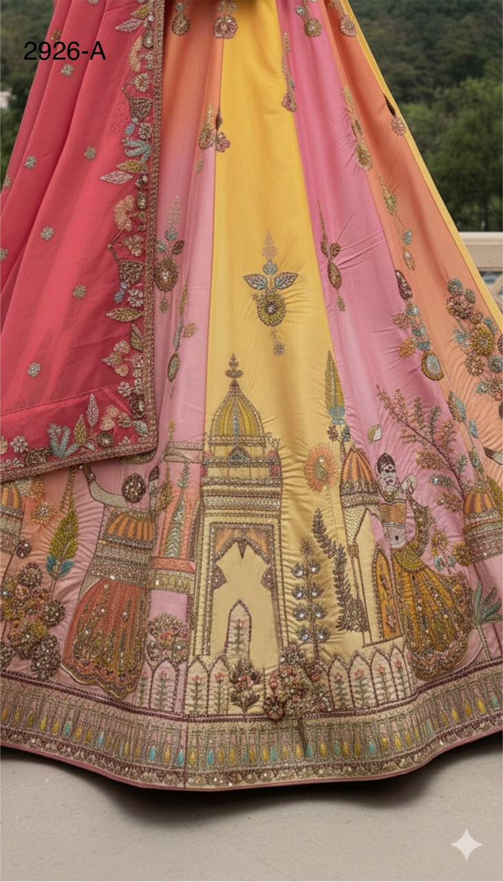 Anjani 2926 Crafted Embroidered Patch Work Lehenga Choli Collection 