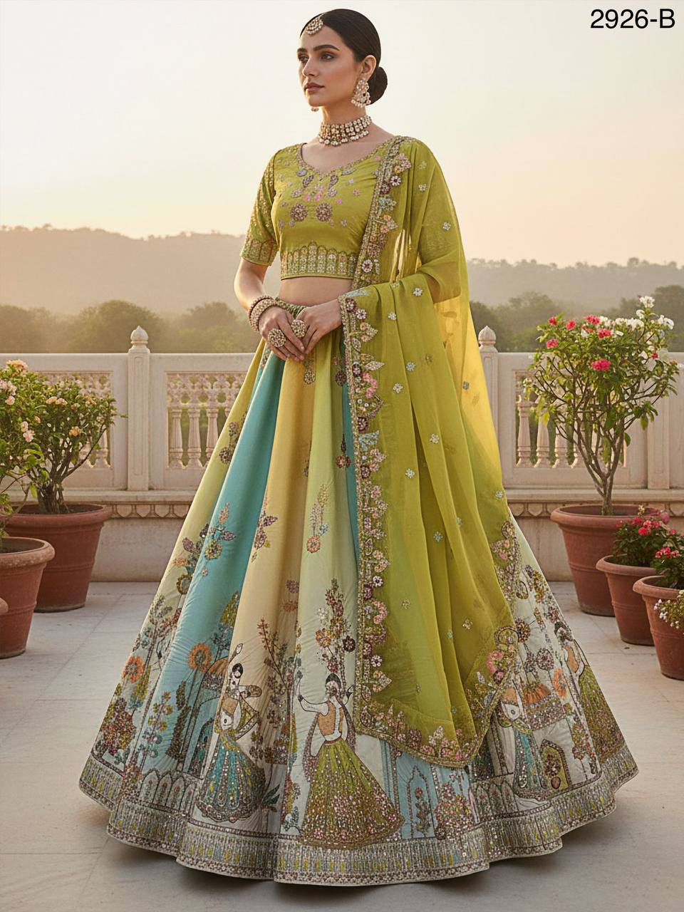 Anjani 2926 Crafted Embroidered Patch Work Lehenga Choli Collection 