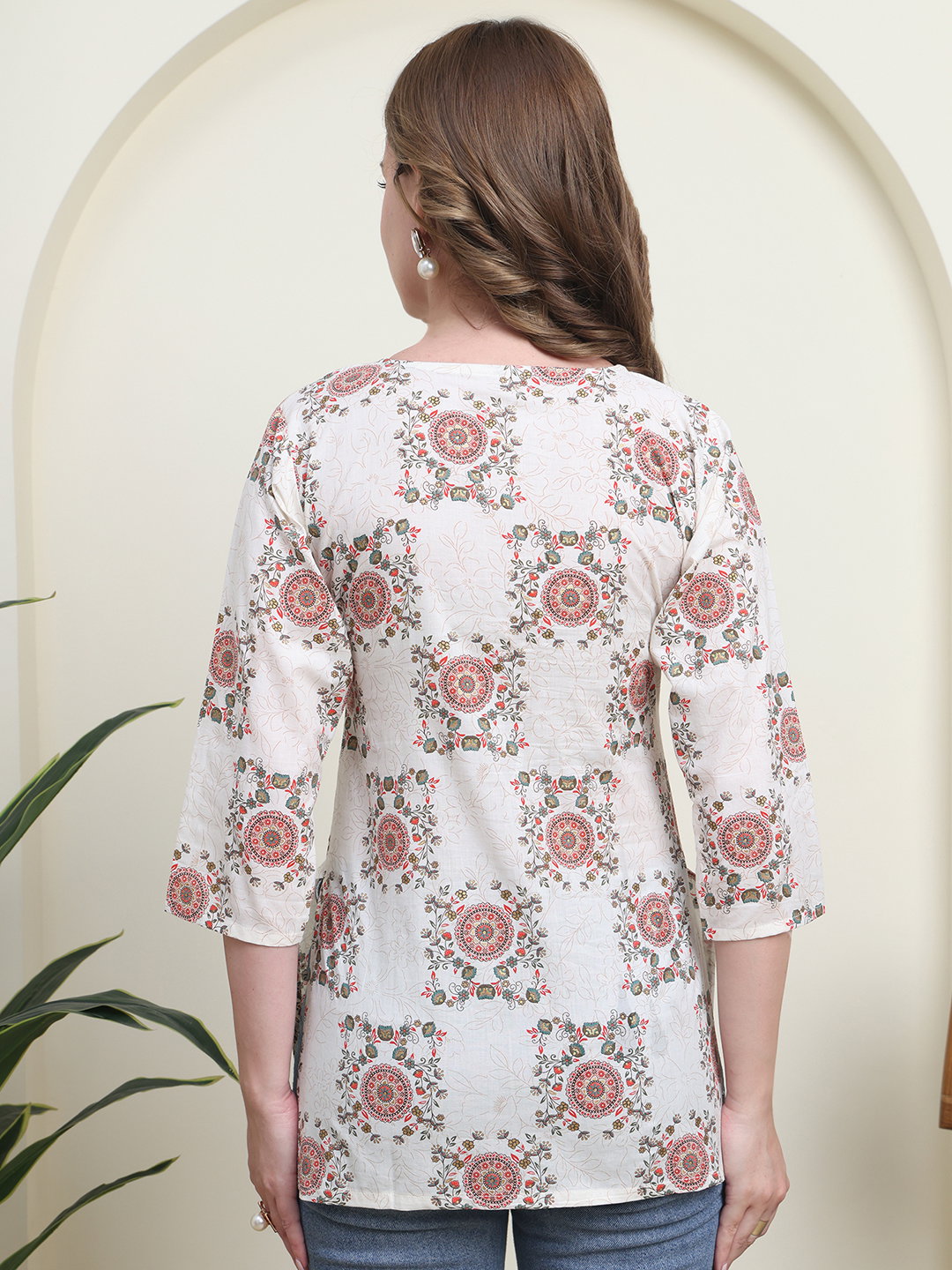 Hr C 237 Cotton Printed Laddies Top Collection