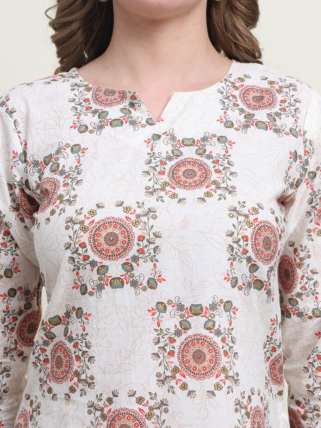 Hr C 237 Cotton Printed Laddies Top Collection