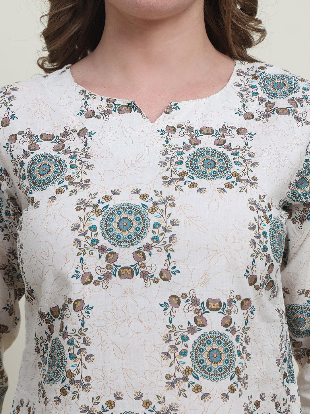 Hr C 237 Cotton Printed Laddies Top Collection