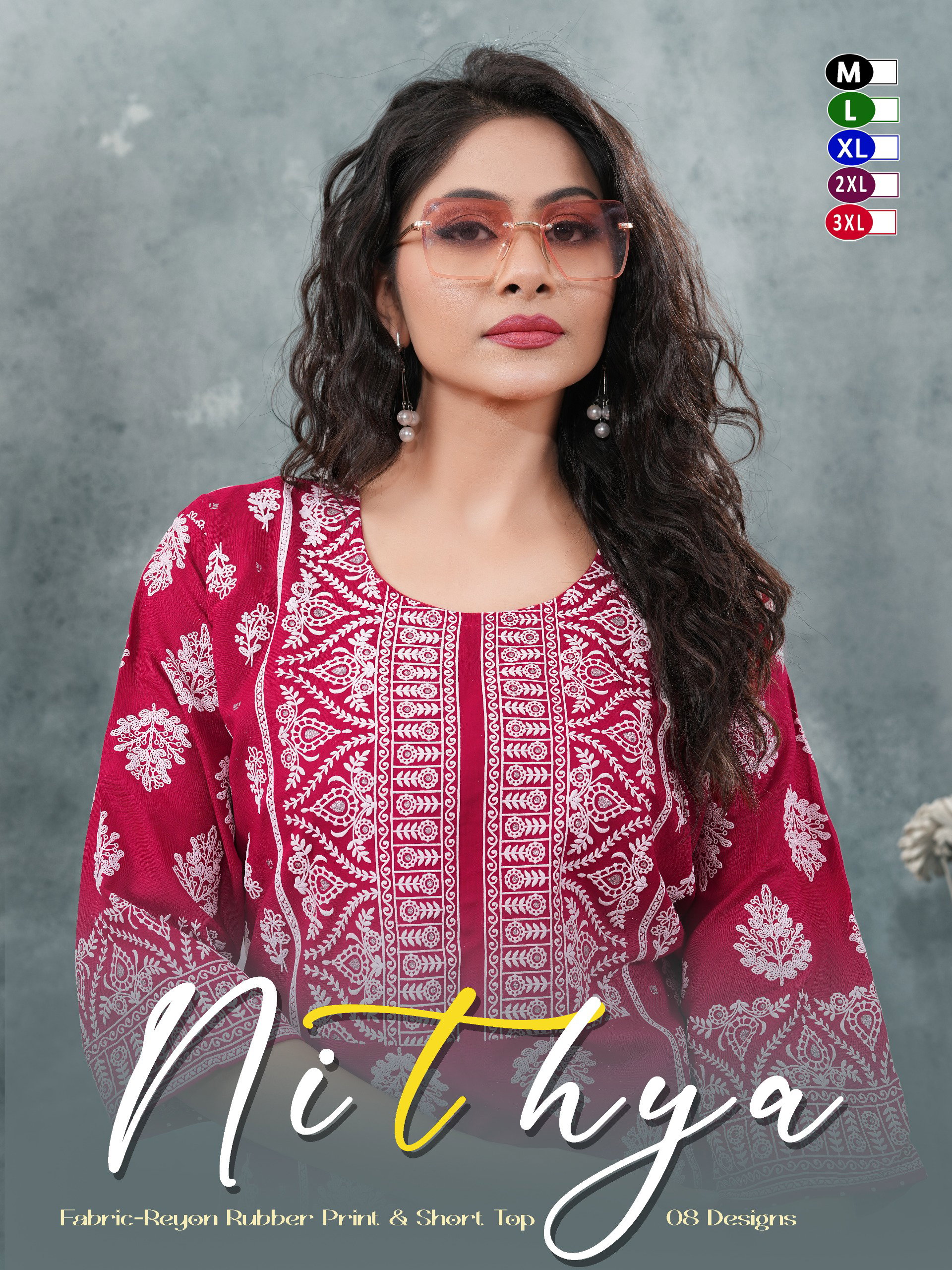 Beauty Nithya Printed Straight Fit Kurti Collection 