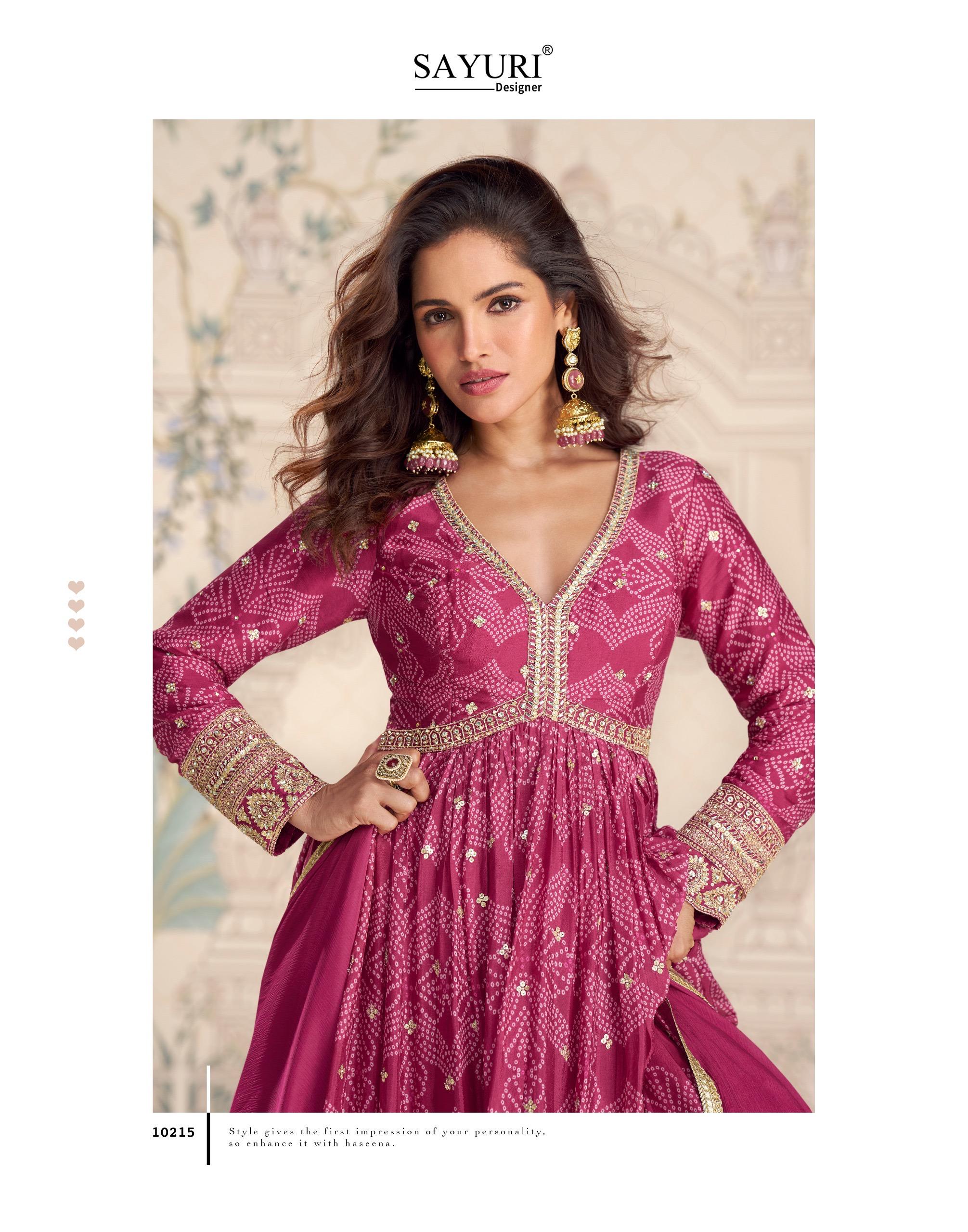 Sayuri Bandhan Chinon Silk With Embroidered Gown And Dupatta Collection
