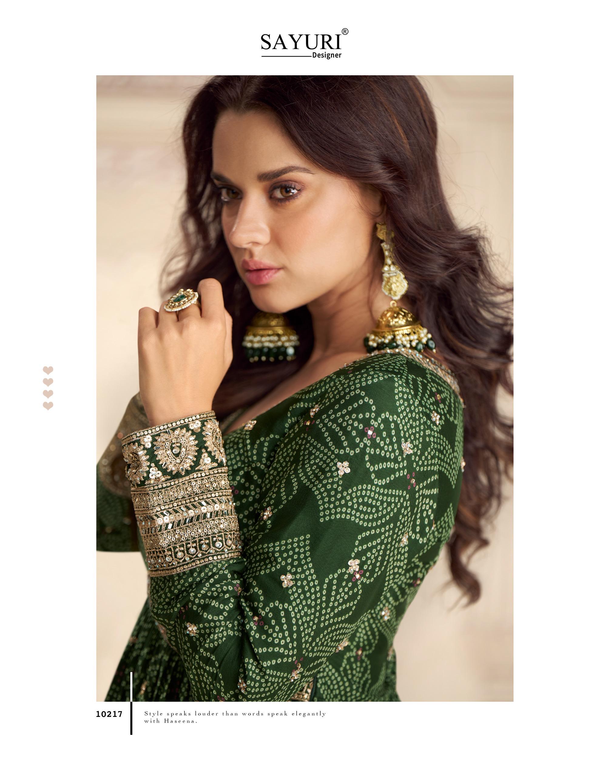 Sayuri Bandhan Chinon Silk With Embroidered Gown And Dupatta Collection