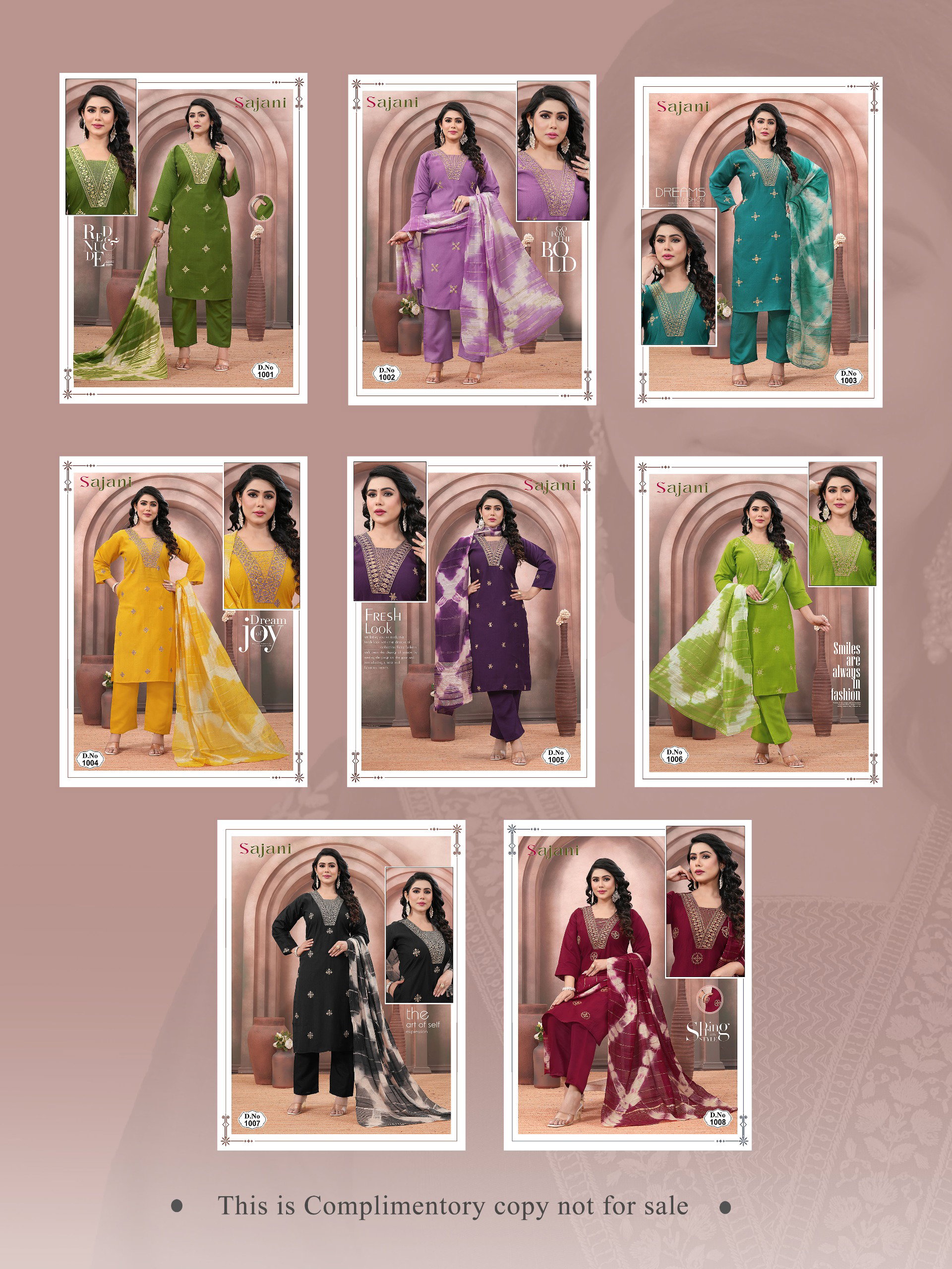 Beauty Sajani Vertican Plain Sequence Embroidery work Kurtis Collection