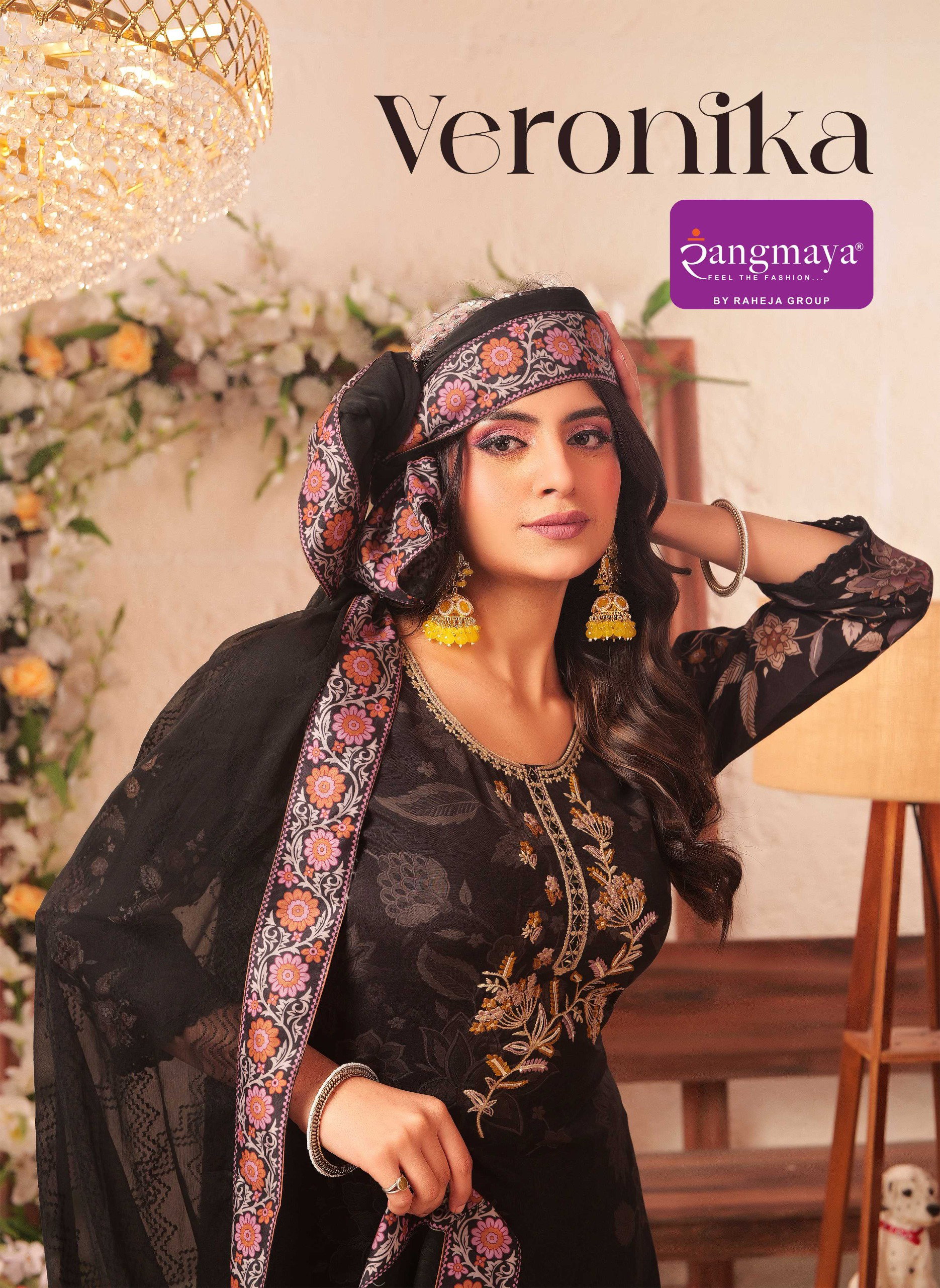 Rangmaya Veronika Kurti With Pant With Duppata Collection 