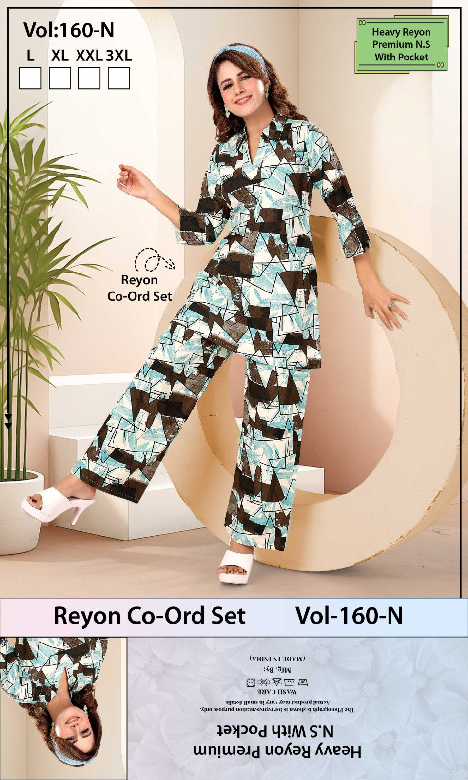Summer Special 160 N Heavy Rayon 22KG Print Night Suit With Pocket