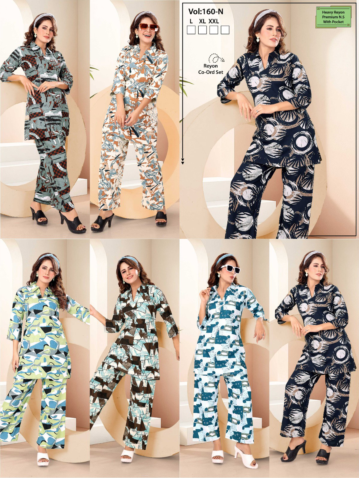 Summer Special 160 N Heavy Rayon 22KG Print Night Suit With Pocket