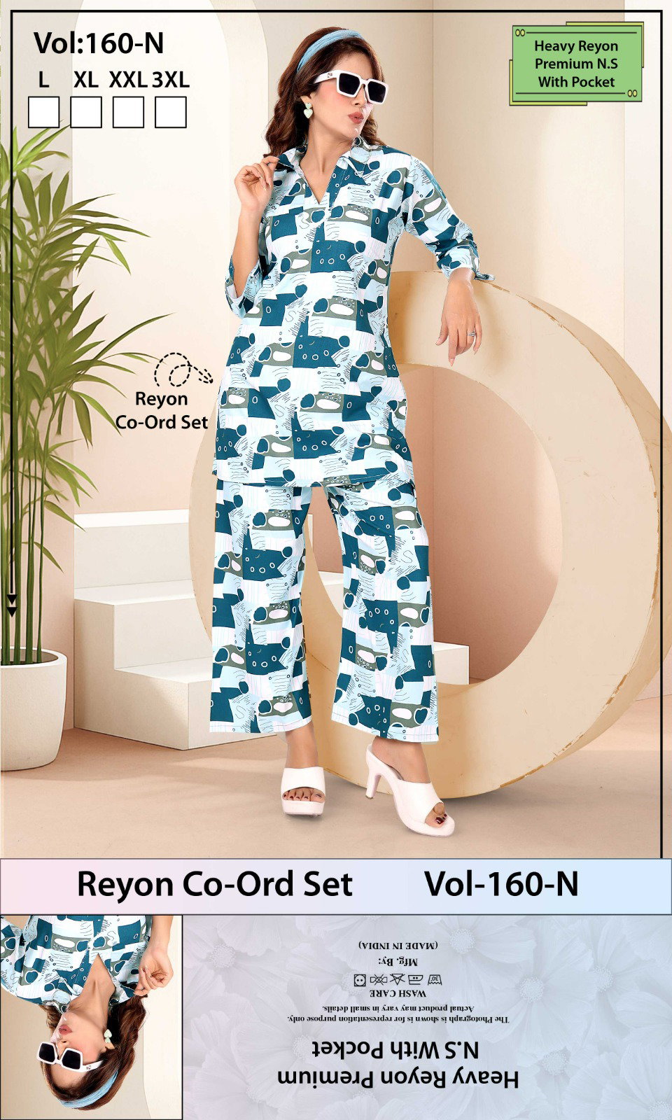 Summer Special 160 N Heavy Rayon 22KG Print Night Suit With Pocket