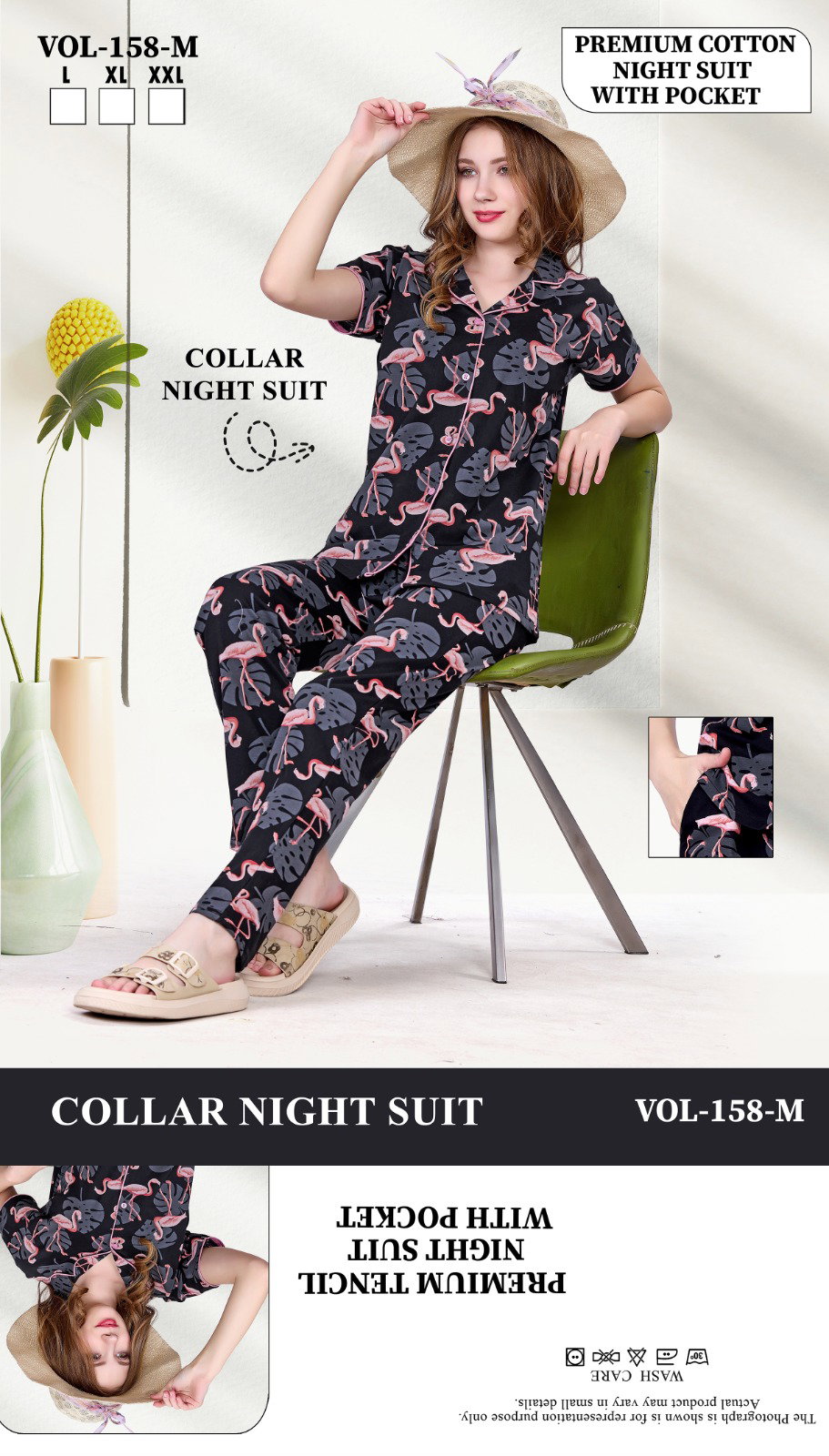 Summer Special 158 M Heavy Shinker Hosiery Cotton Printed Night Suit
